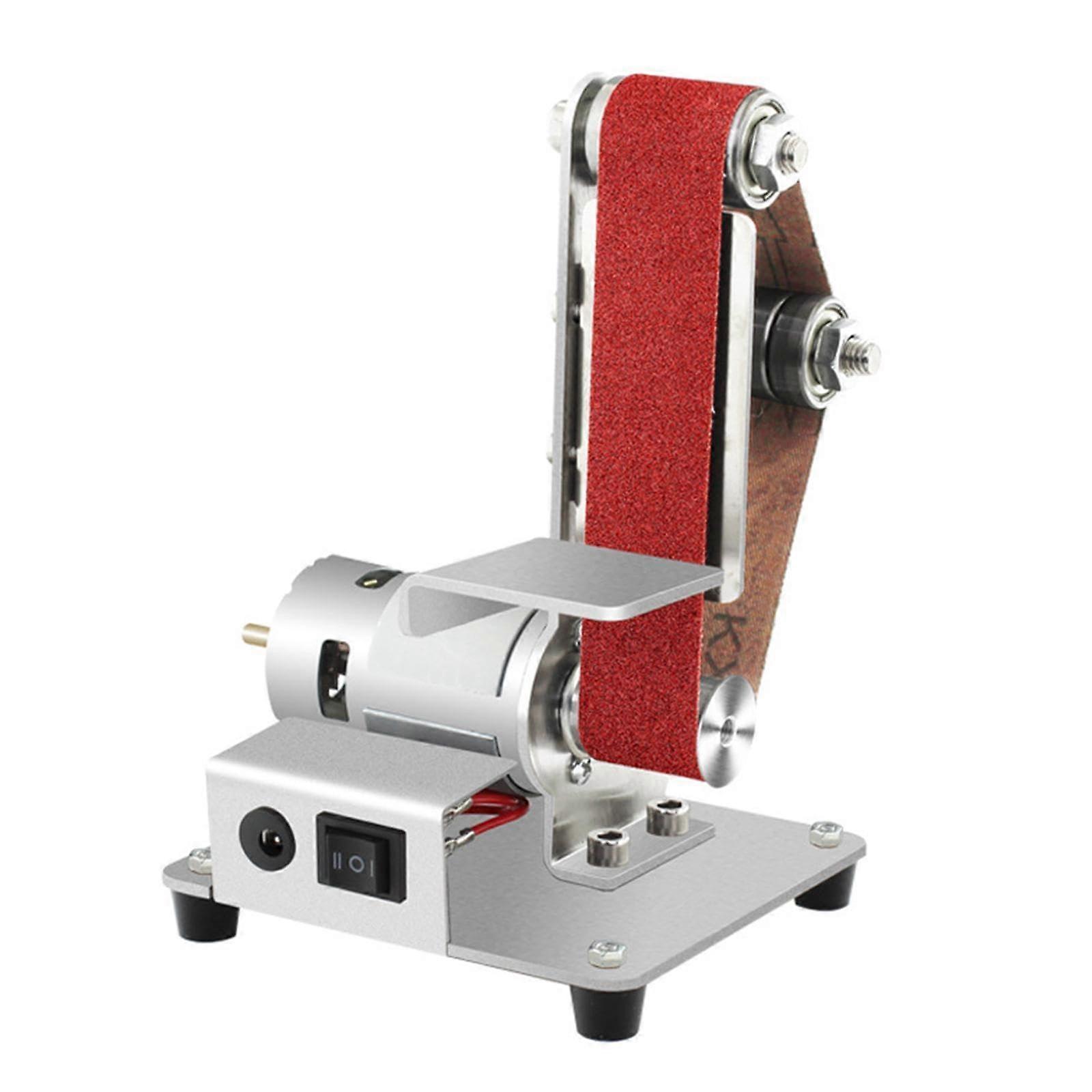Mini Belt Grinder Compact Stable Knife Grinder for Metalworking Knives