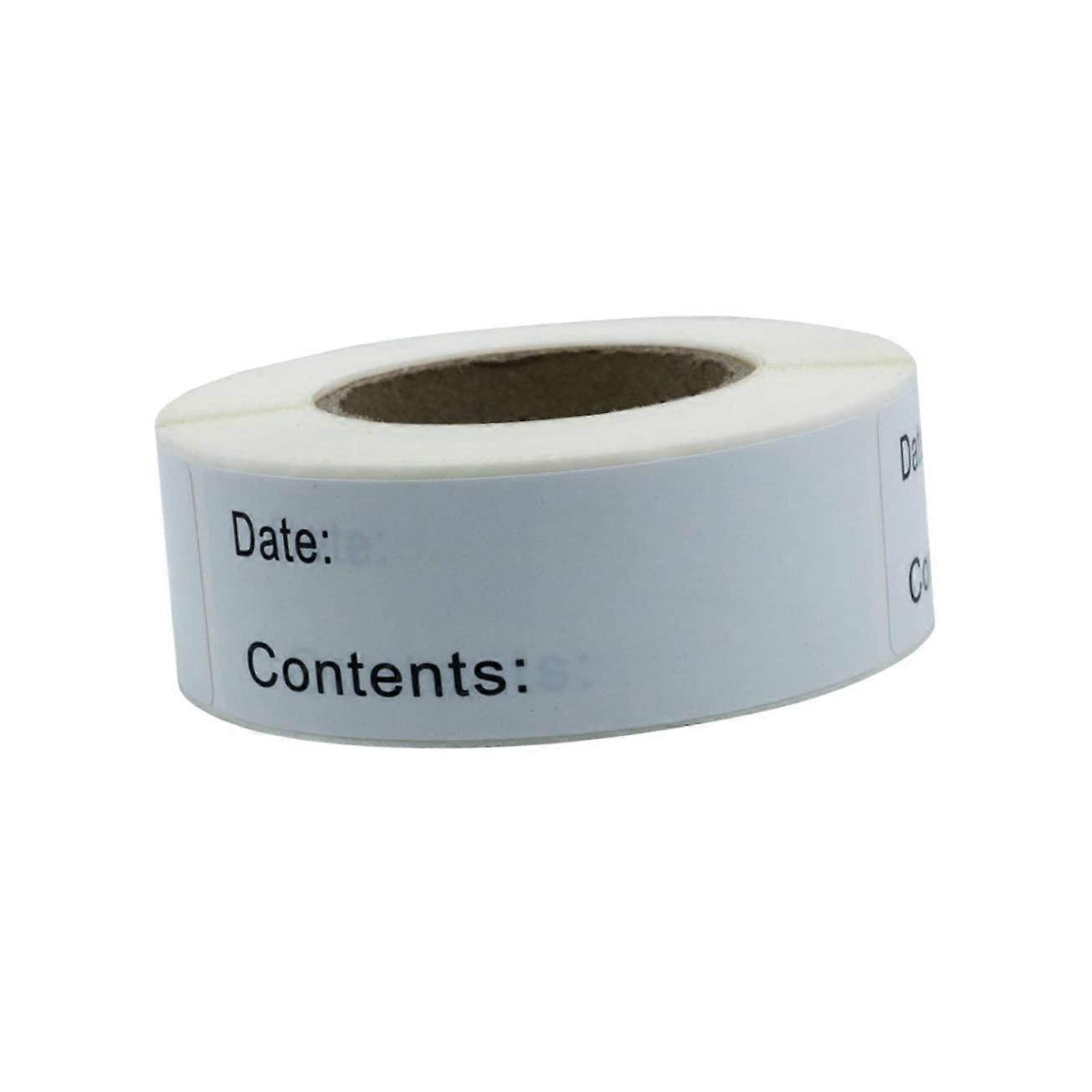 1 Roll Removable Food Labels for Storing Food, Fridge Magnet, Durable, Easy to Move, Ideal for Organizing