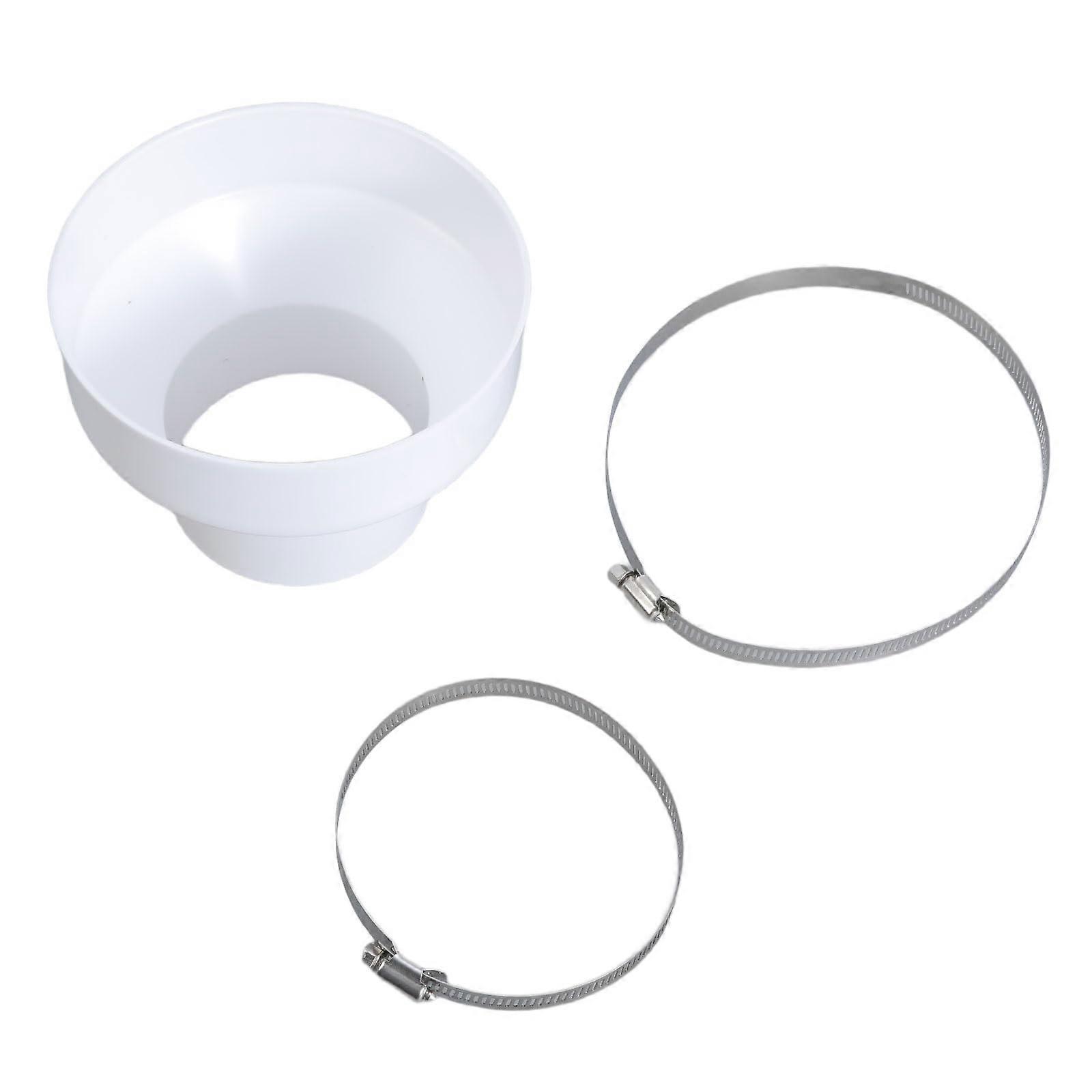 Ventilation system hose adapter 150mm to 100mm with 2 sturdy metal clamps for performance pipe connection ventilation system component.