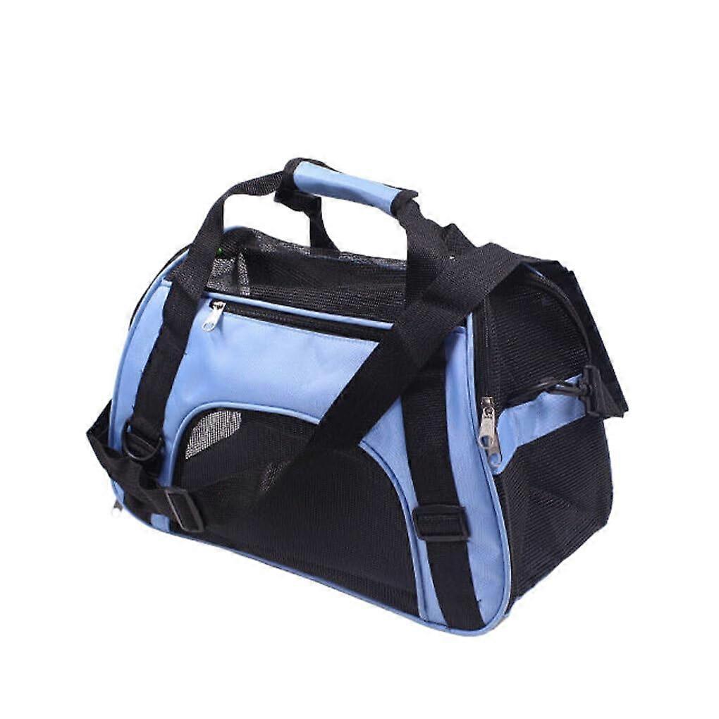 Breathable and Comfortable Dog Handbag, Large Capacity, Easy to Clean, Portable Pet Carrier, Suitable for Daily Use with Cats, Blue, M M blue
