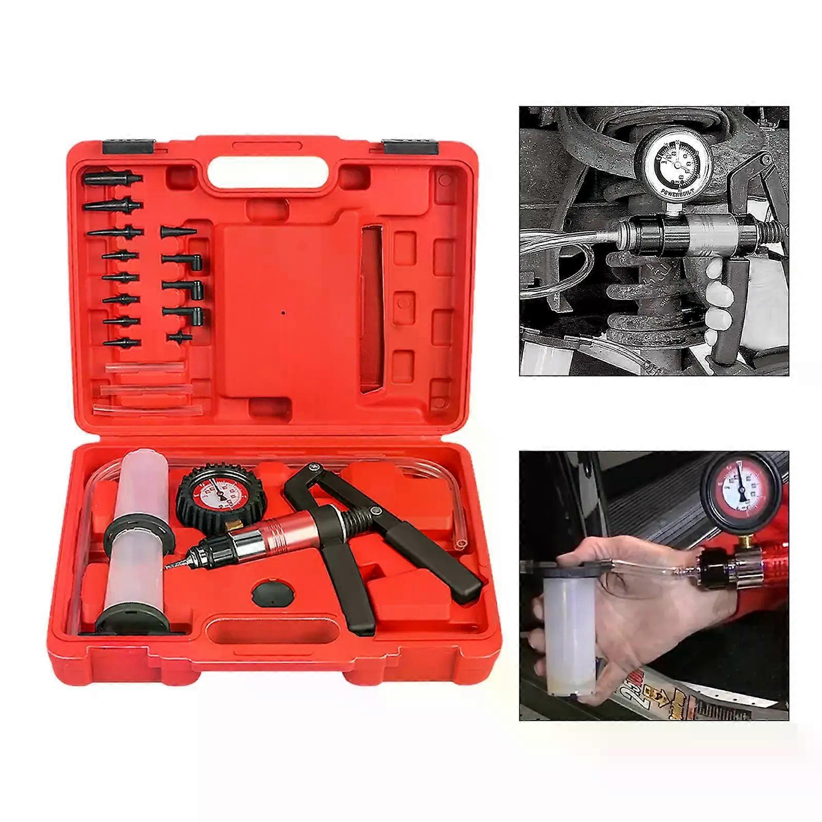 Handheld Automotive Vacuum Pump Tester Kit with Storage Box for Testing Boost