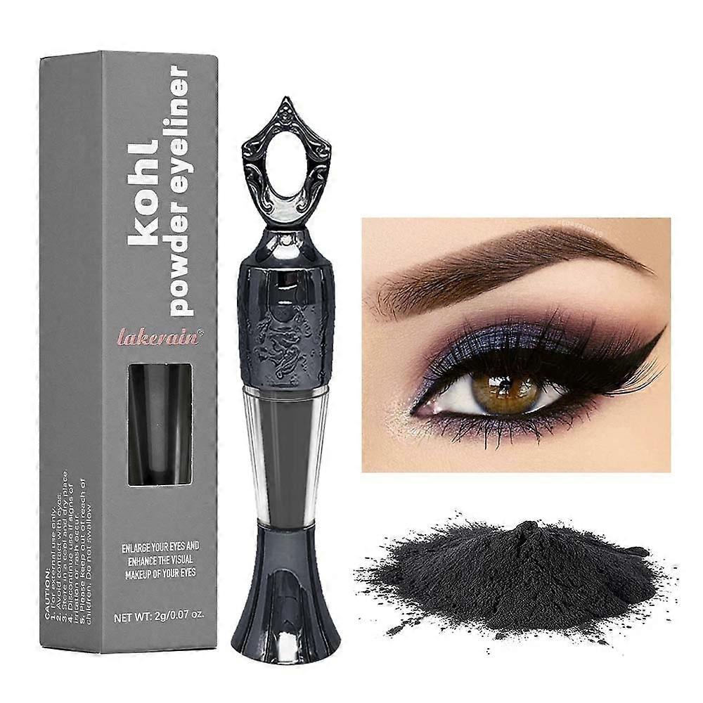 Eyeliner Powder Natural Mineral Waterproof Eyeliner for Eyeshadow, Brow & Eye Intense Color, Long Lasting Khol Makeup