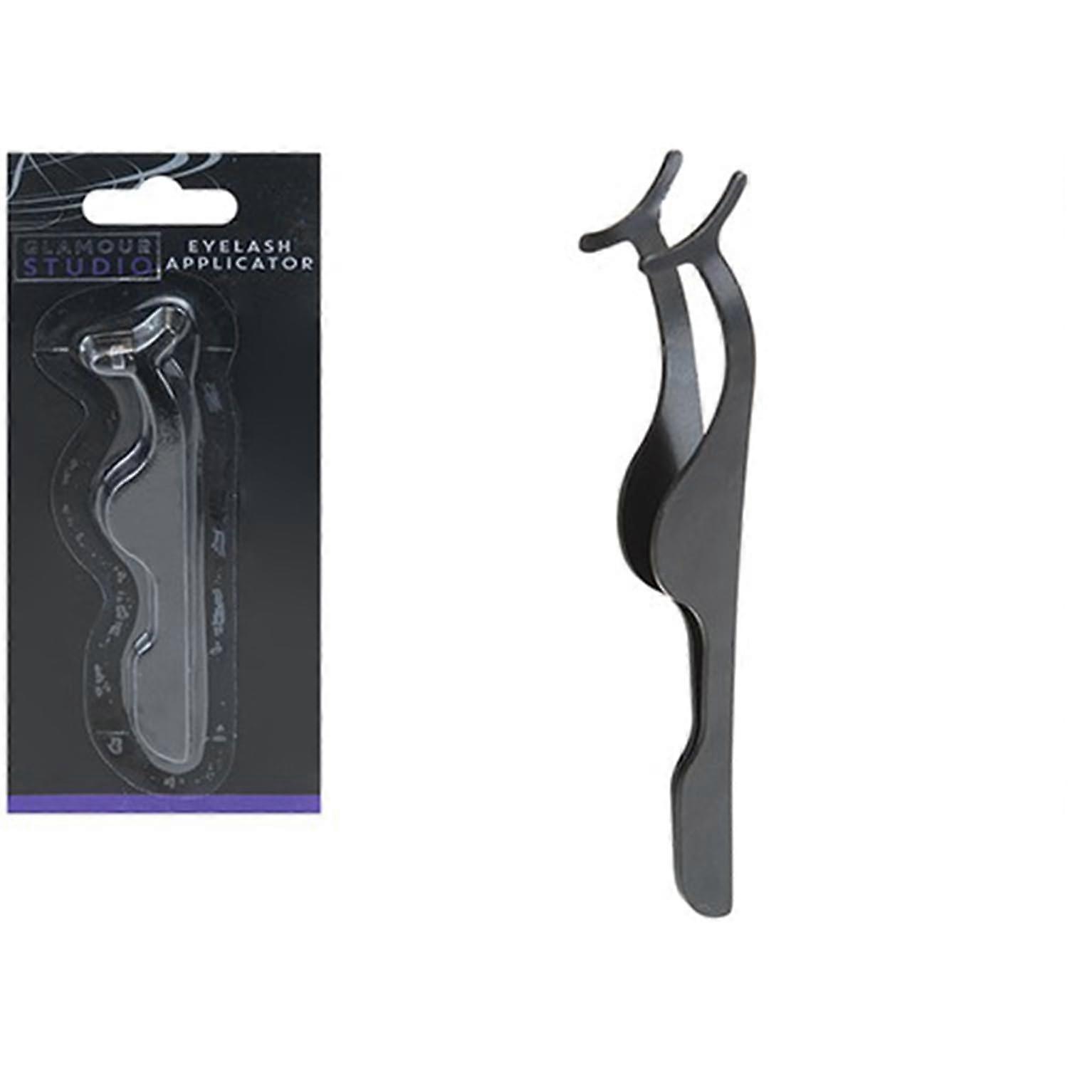 Black Glamour Studio Eyelash Applicator Tweezers  (1 Pc.)  UltraDurable Quality  Designed for Easy  Precise Application