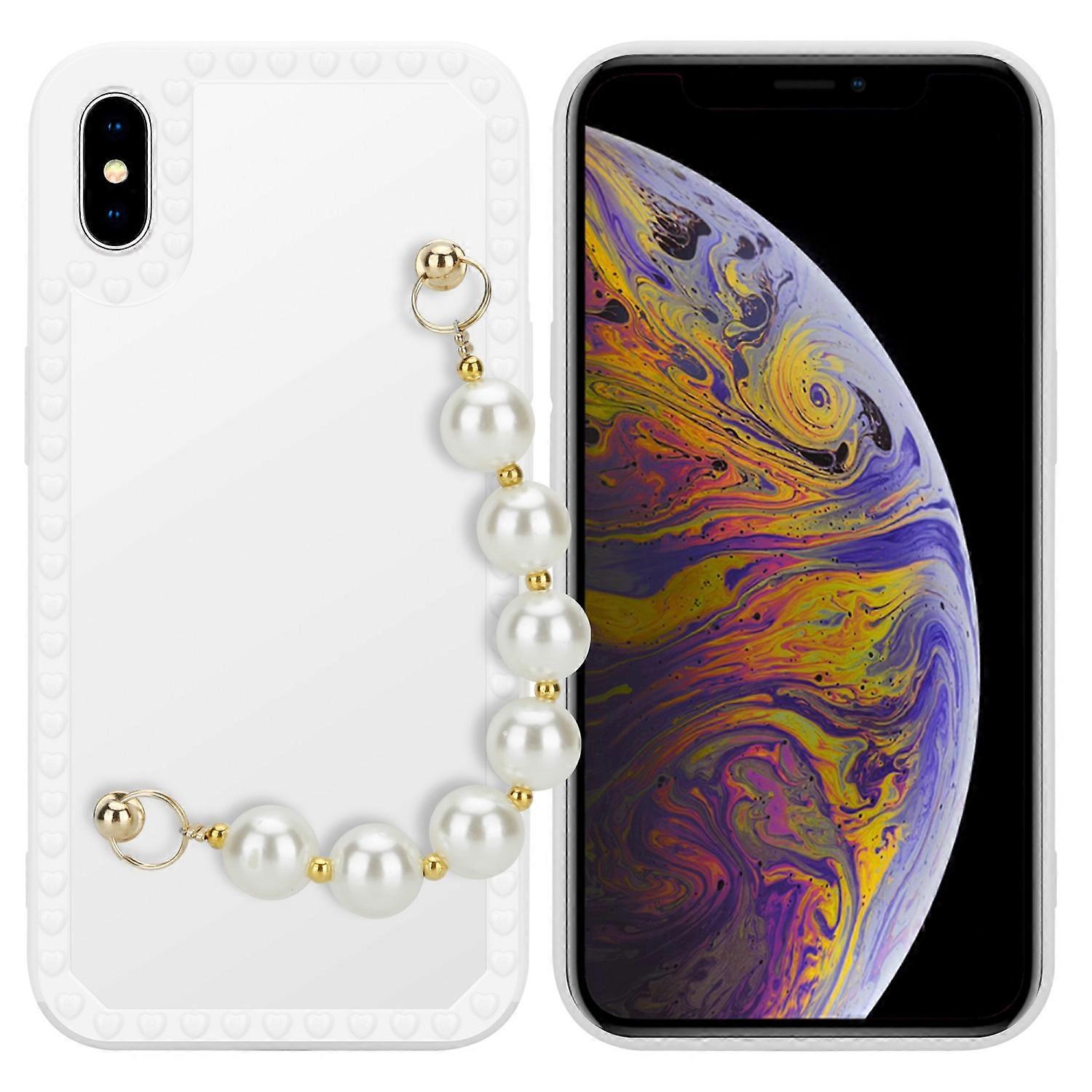 iPhone XS MAX Protective Case TPU Case - with Pearl Chain