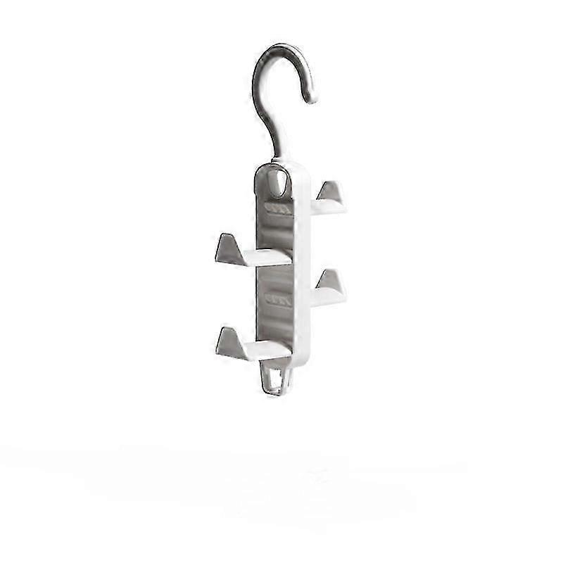 White Multi-Layer Wall Hooks and Hangers for Space Saving Storage and Organization