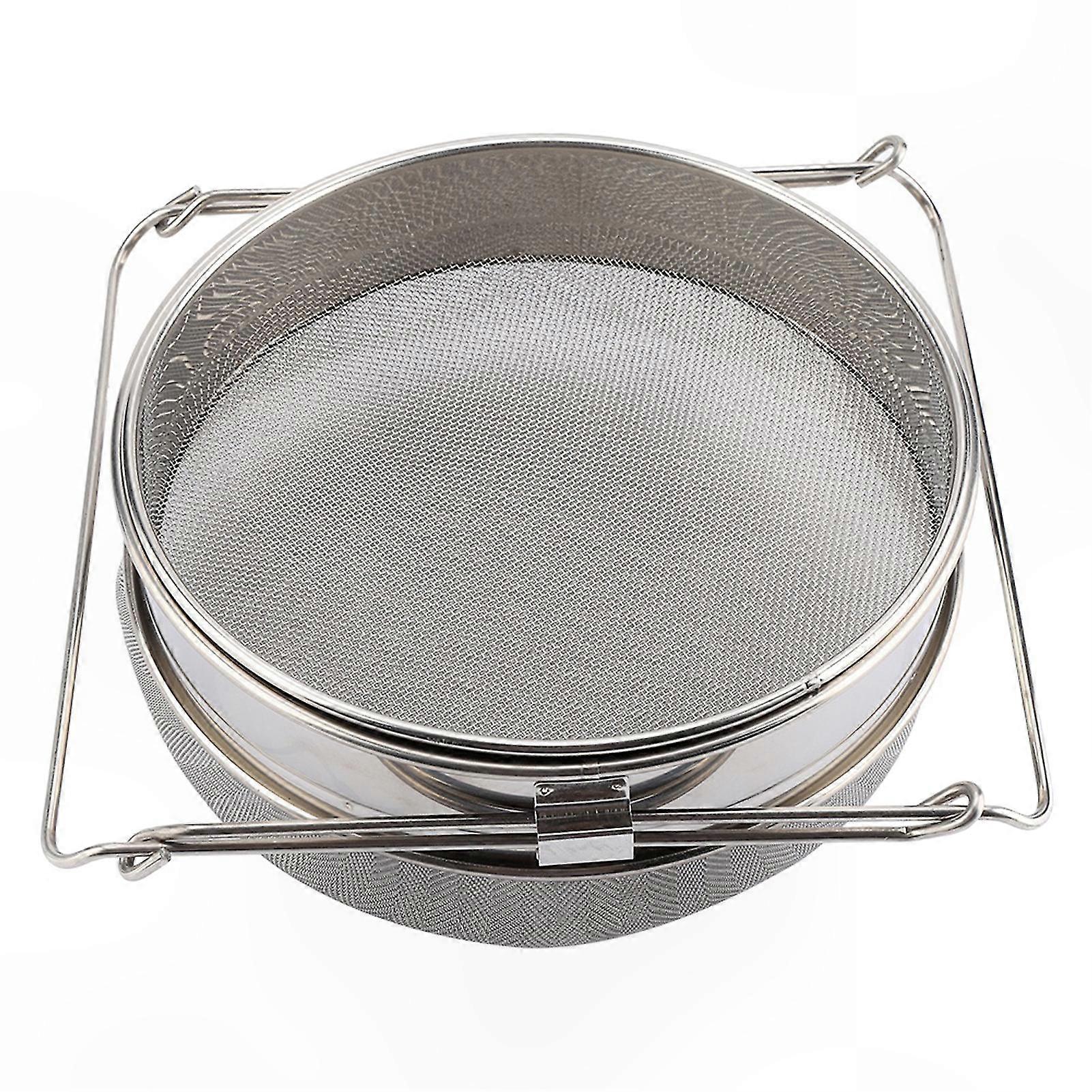 Double-Layer Honey Sieve with Adjustable Arm for Easy Filtering