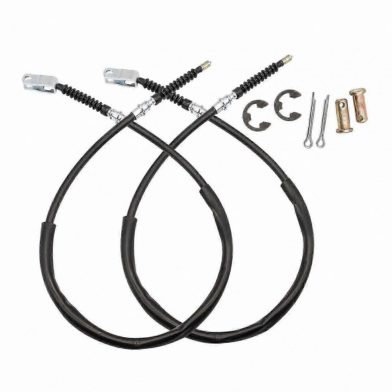Stainless Steel Parking Brake Cable Kit, Universal Fit, Durable and Easy-to-Install Replacement Components for Multiple Vehicles
