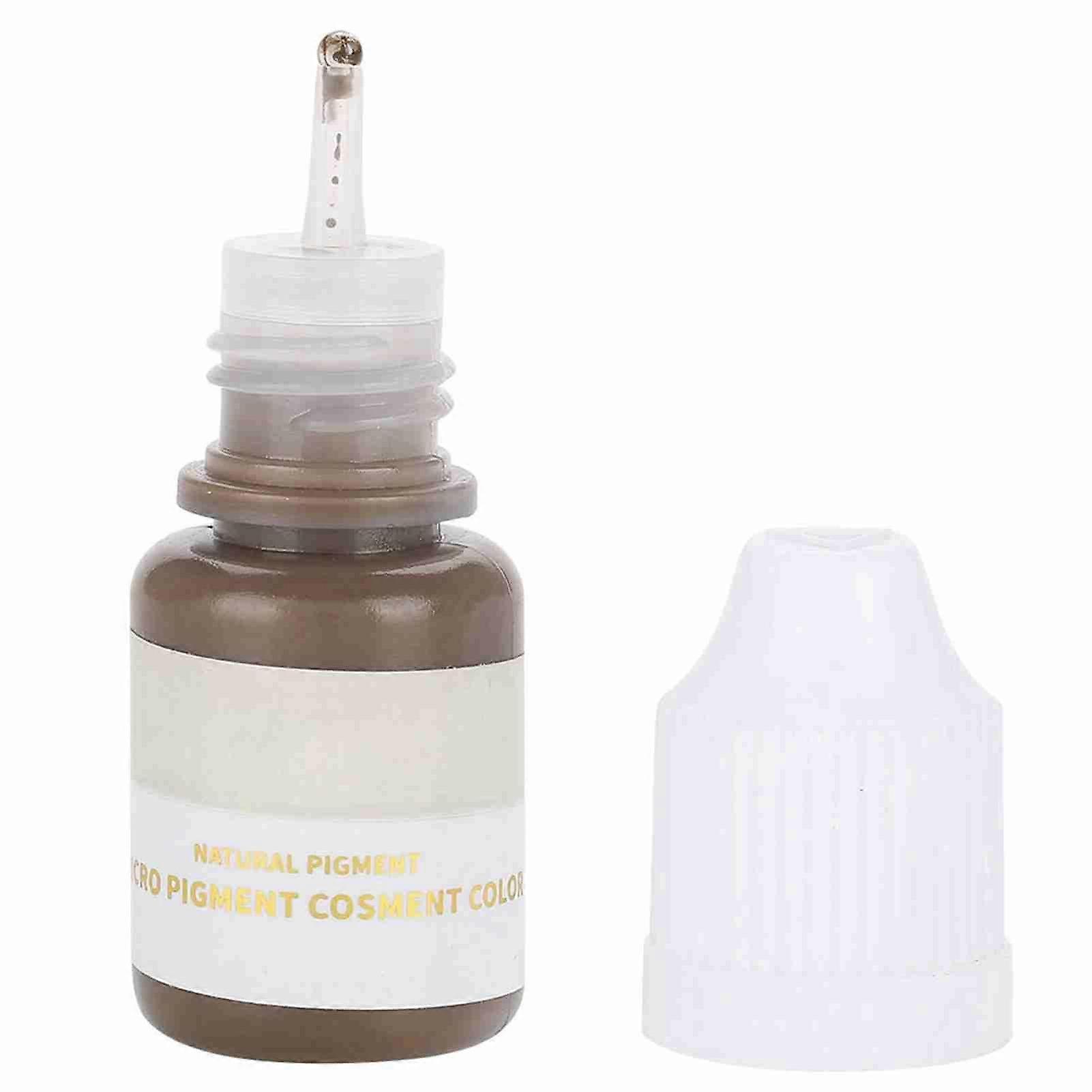 Microblading Pigment Ink Semi Permanent Eyebrow Lips Eye Line Color Dark Brown & Grey(Eyebrow)