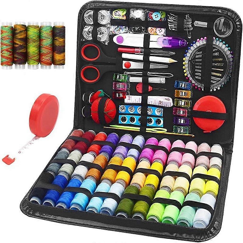 Portable Sewing Kit, Sewing Box Set, Household Sewing Tools, Model D, Compact Travel Case