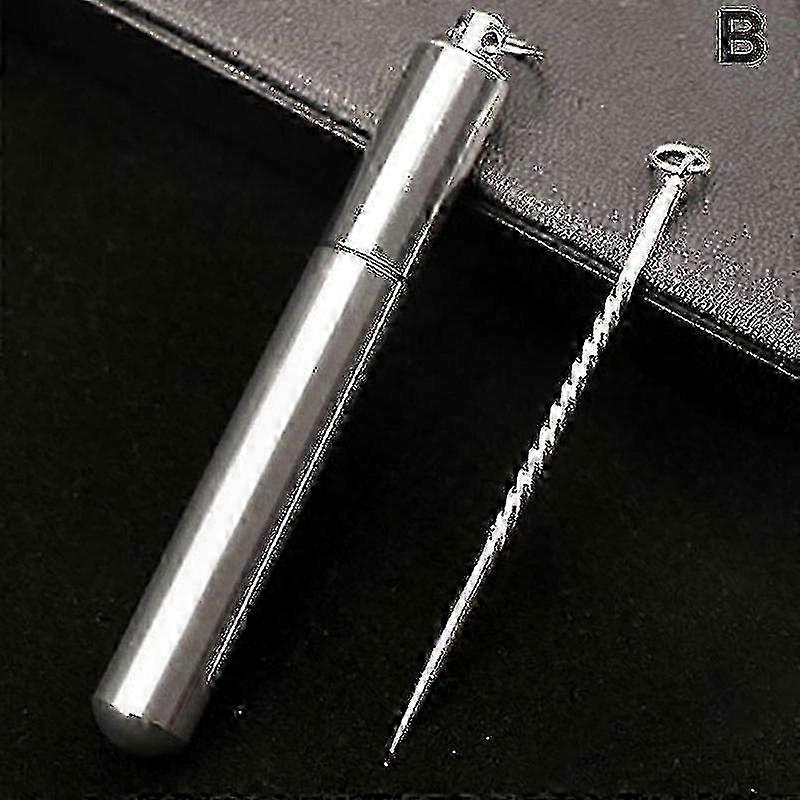 Portable Silver Toothpicks for Outdoor Activities Reusable and Durable