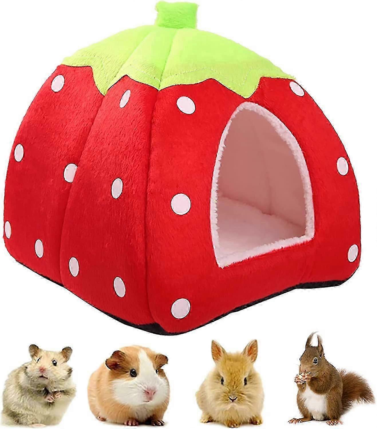 Strawberry hedgehog hideout for guinea pigs and hamsters