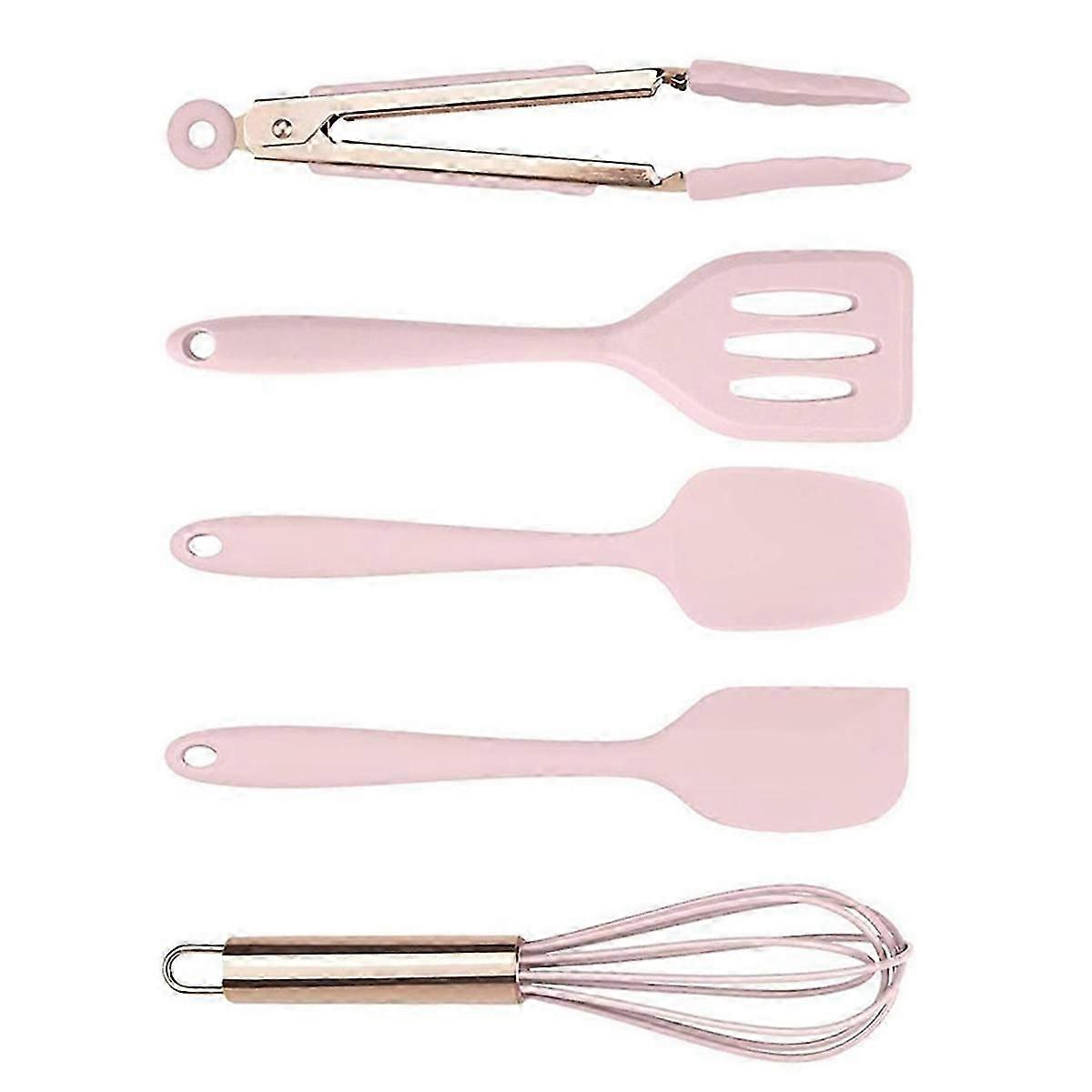 Silicone kitchenware set for delicate cookware - spatula spoon and turner