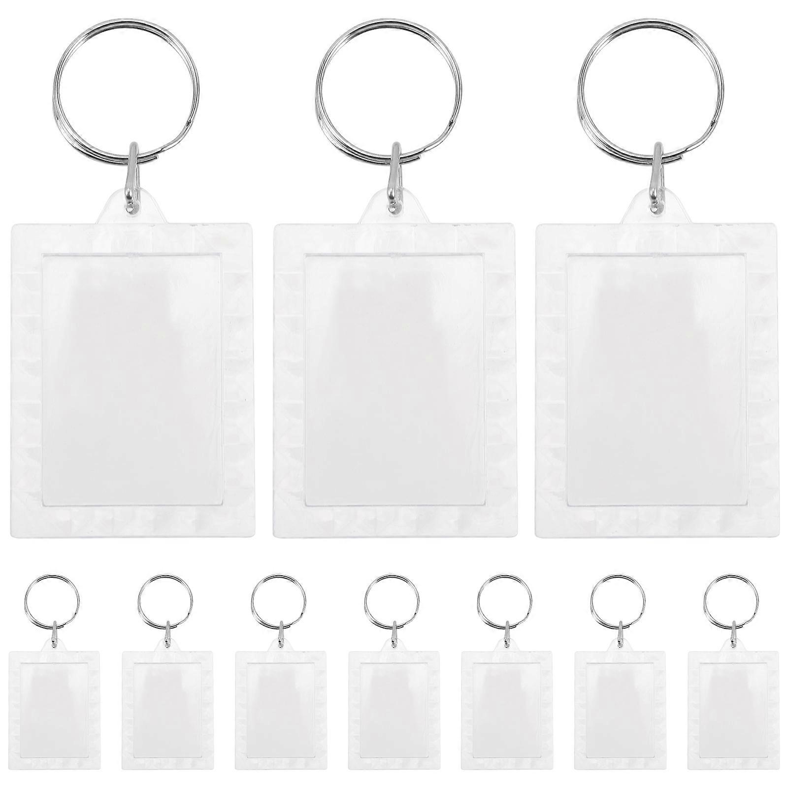 Clear Acrylic Blank Photo Key Chain for Hanging Use Fashion Accessory