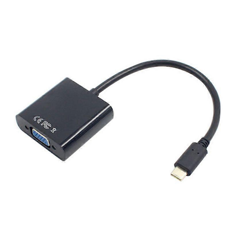USB-C USB3.1 typ C pro adaptérový kabel VGA samec na VGA samice převodník přenosu videa 1080P pro Mac