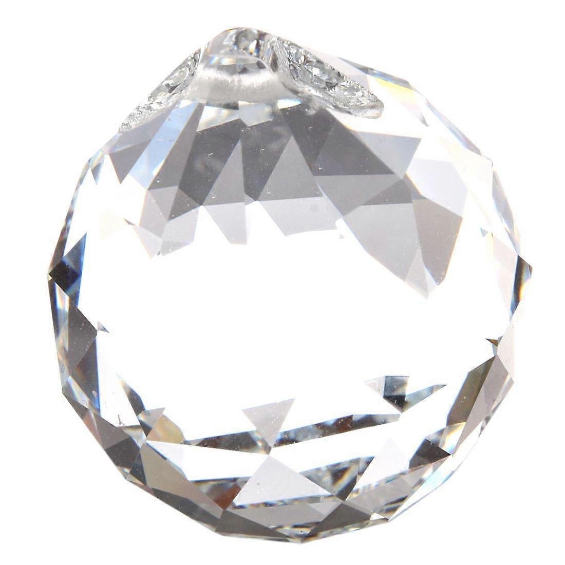 40MM Feng Shui Faceted Decorating Crystal Pendant Ball(Clear)