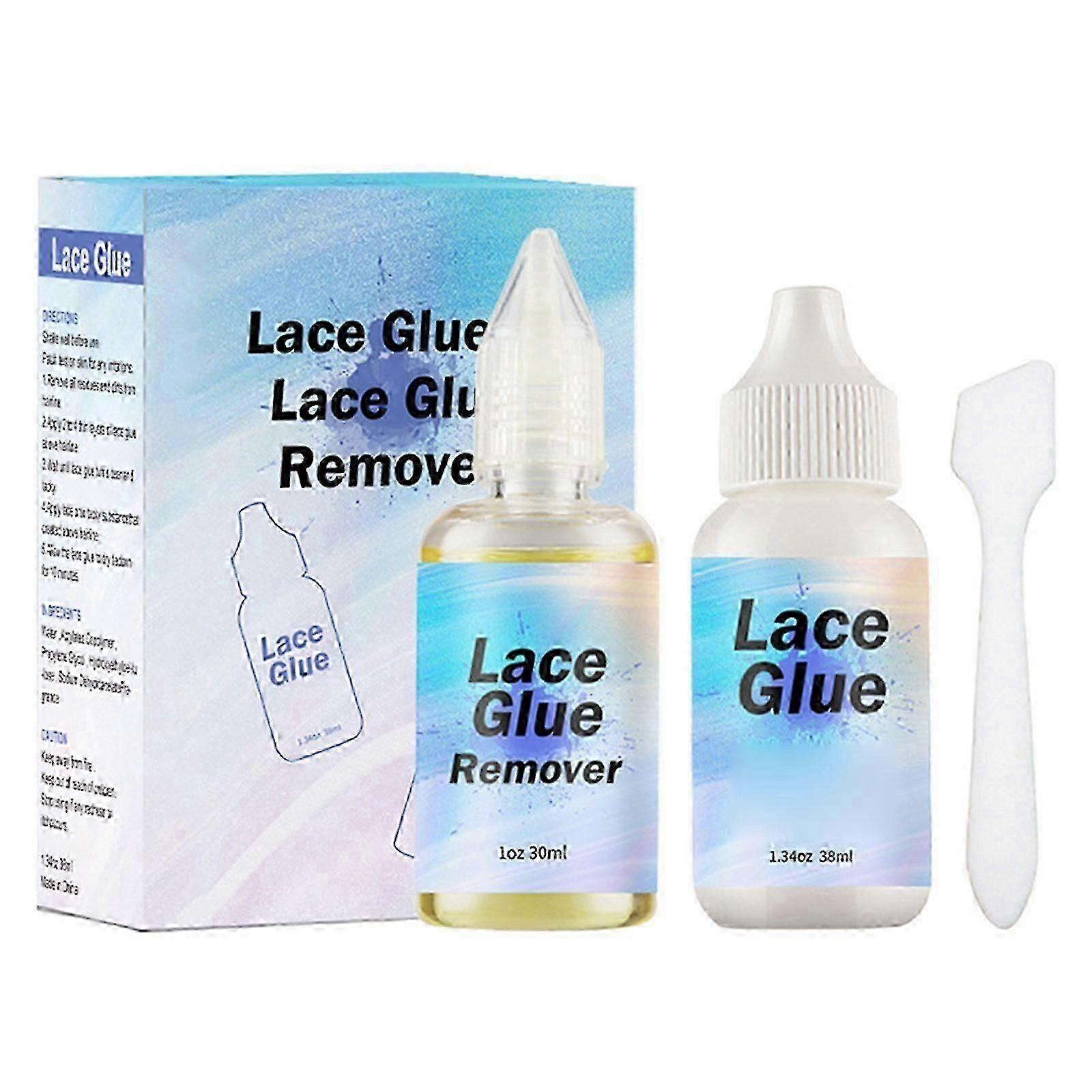 Strong Hold Lace Glue for Front Wigs with Remover, Secure Adhesive for Hair Replacement, UK Use