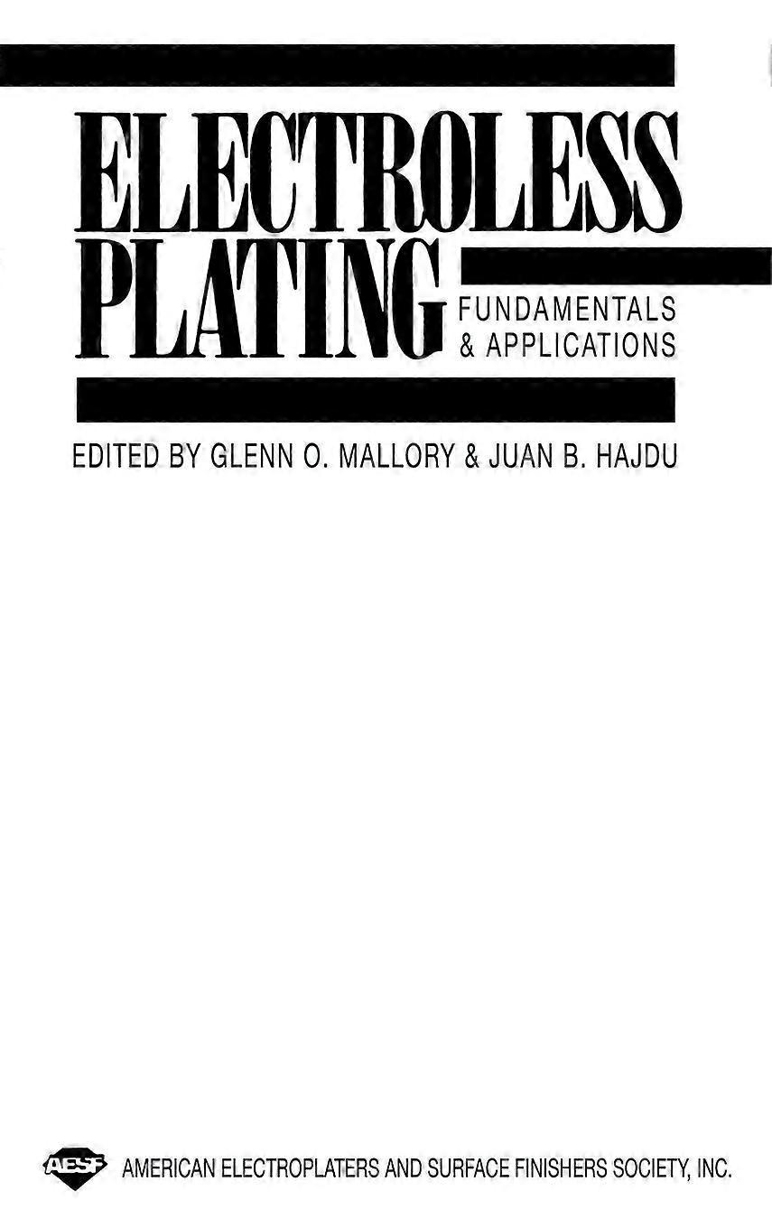 Electroless Plating Fundamentals And Applications - D. C. Wright - Hardcover - en Book