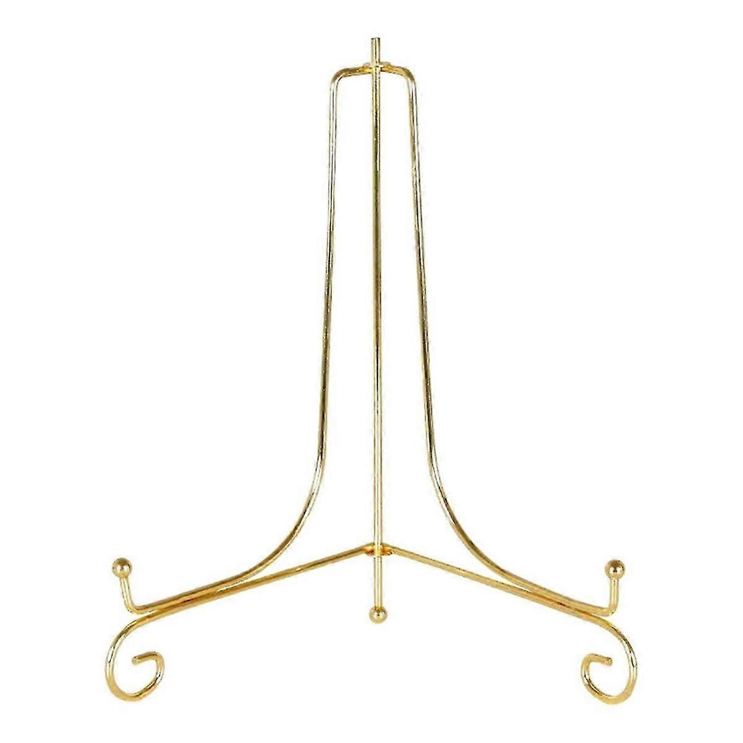 Gold Display Stand Craft Bracket Book Holder Photo Pedestal Bowl Dish Frame Picture Plate Rack Easel