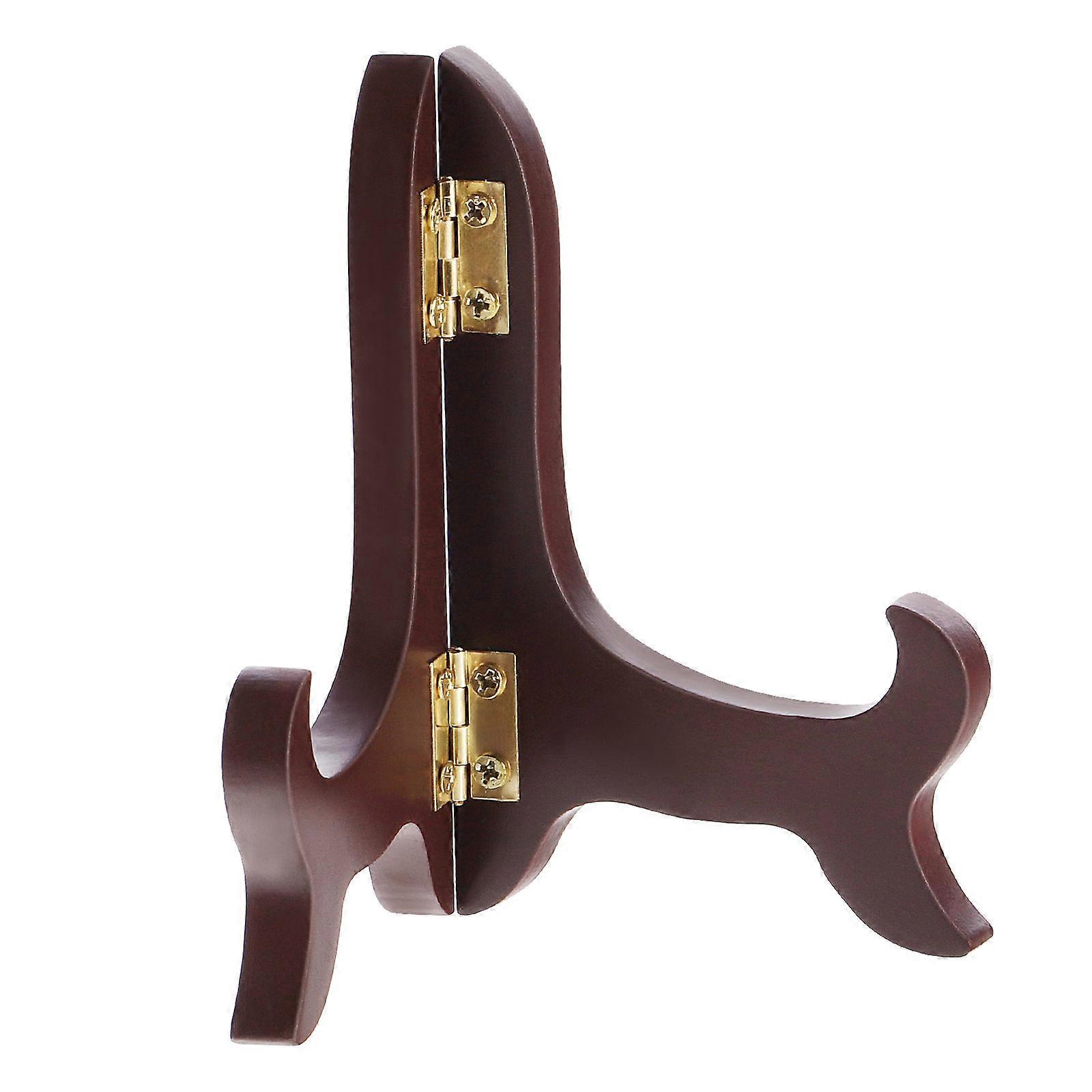 Plate Holder Display Stand Besportble Wooden Easels for Decoration 5Pcs