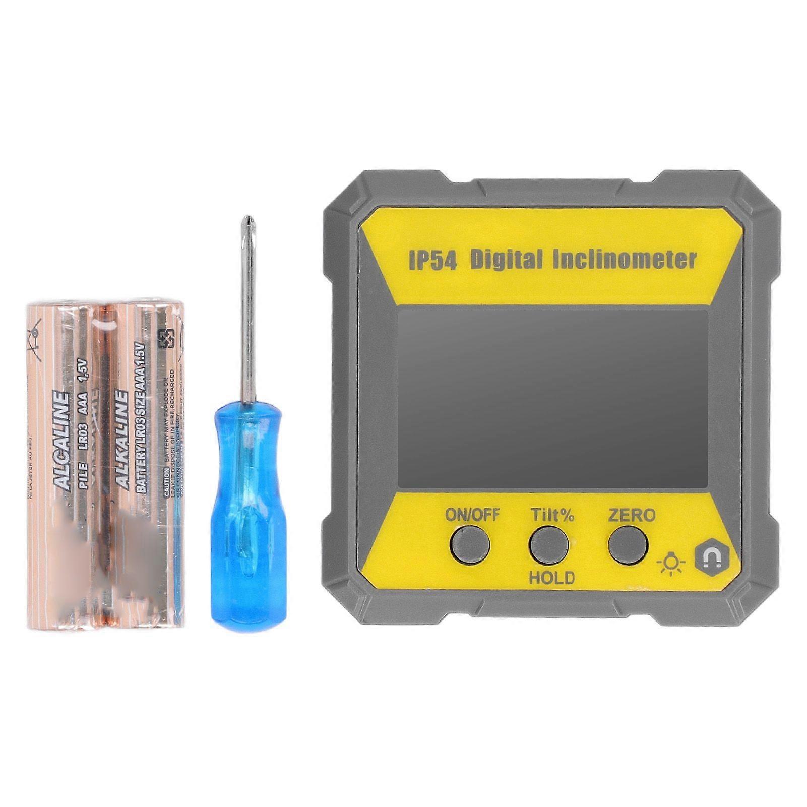 Digital Angle Finder IP54 High Precise Digital Inclinometer Electronic Angle Gauge Level Box with Magnetic Base