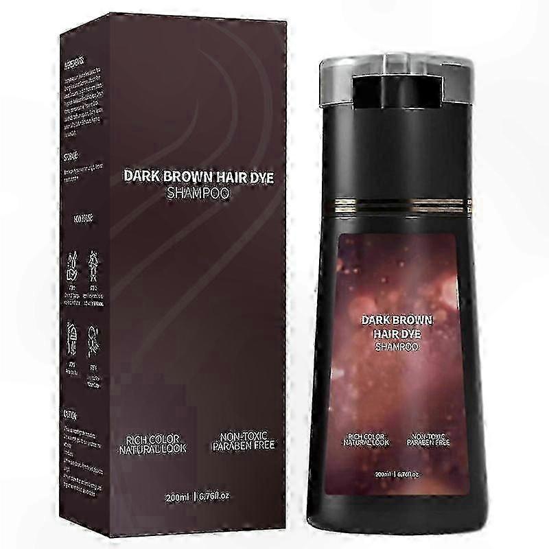 Gray Coverage Shampoo with Natural Ingredients, 3-in-1 Long-Lasting Solution for Men & Women Hair Color Needs