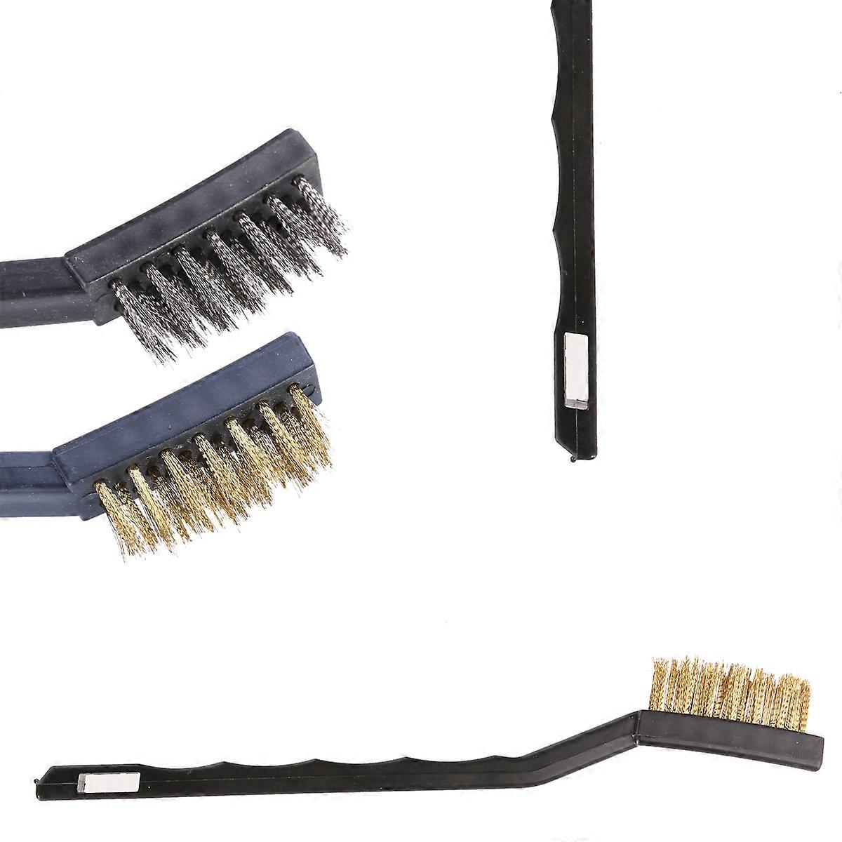 Rust Cleaning Brush Mini Wire Brush Set for Cleaning 18Pcs Stainless Steel and Brass