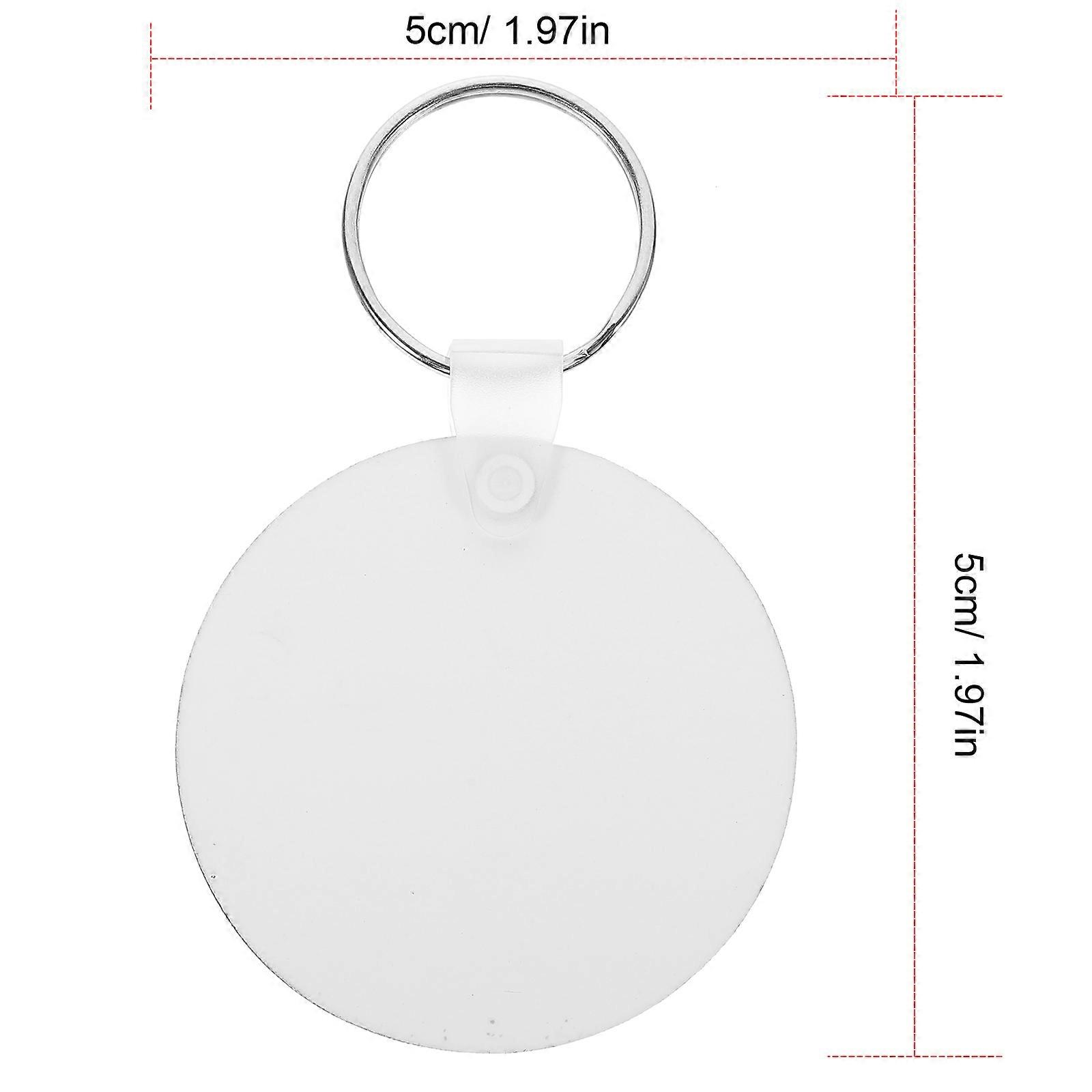Sublimation Keychain Blanks Sublimation Key Ring Blanks 30Pcs for DIY Use