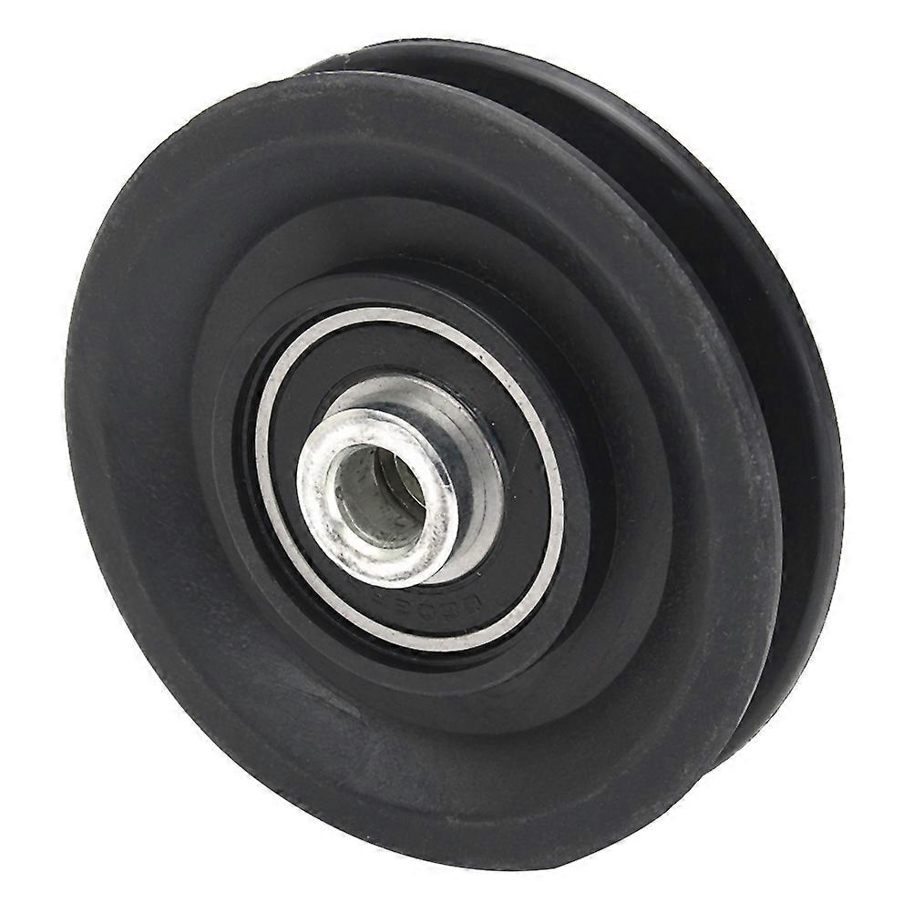 Exercise Pulley Wheel Black Iron for Gym Equipment Home Gym Flexible 1Pack