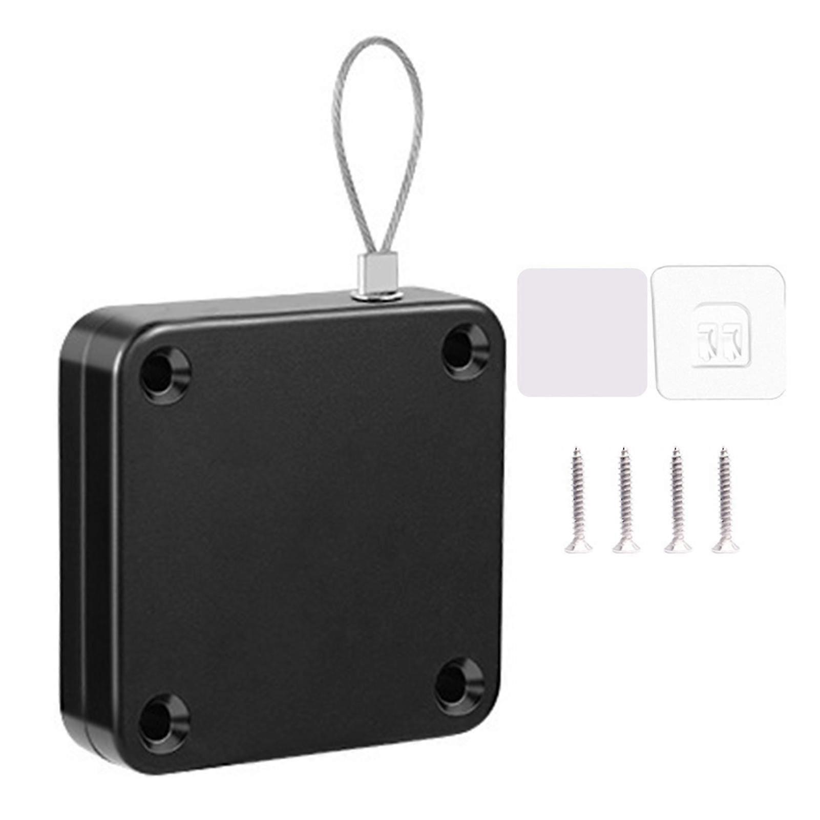 Automatic No-Drill Door Closer with Pull Cord for Wooden Doors, Simple Setup and Smooth Operation