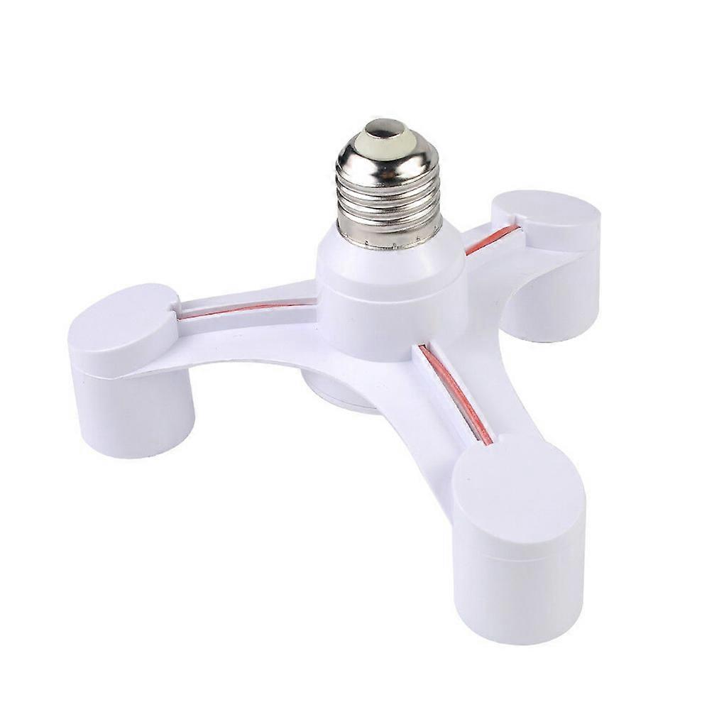 3 in 1 Light Socket Splitter E27 Adapter LED Standard Lights Bulbs Converter for Home Office Basement