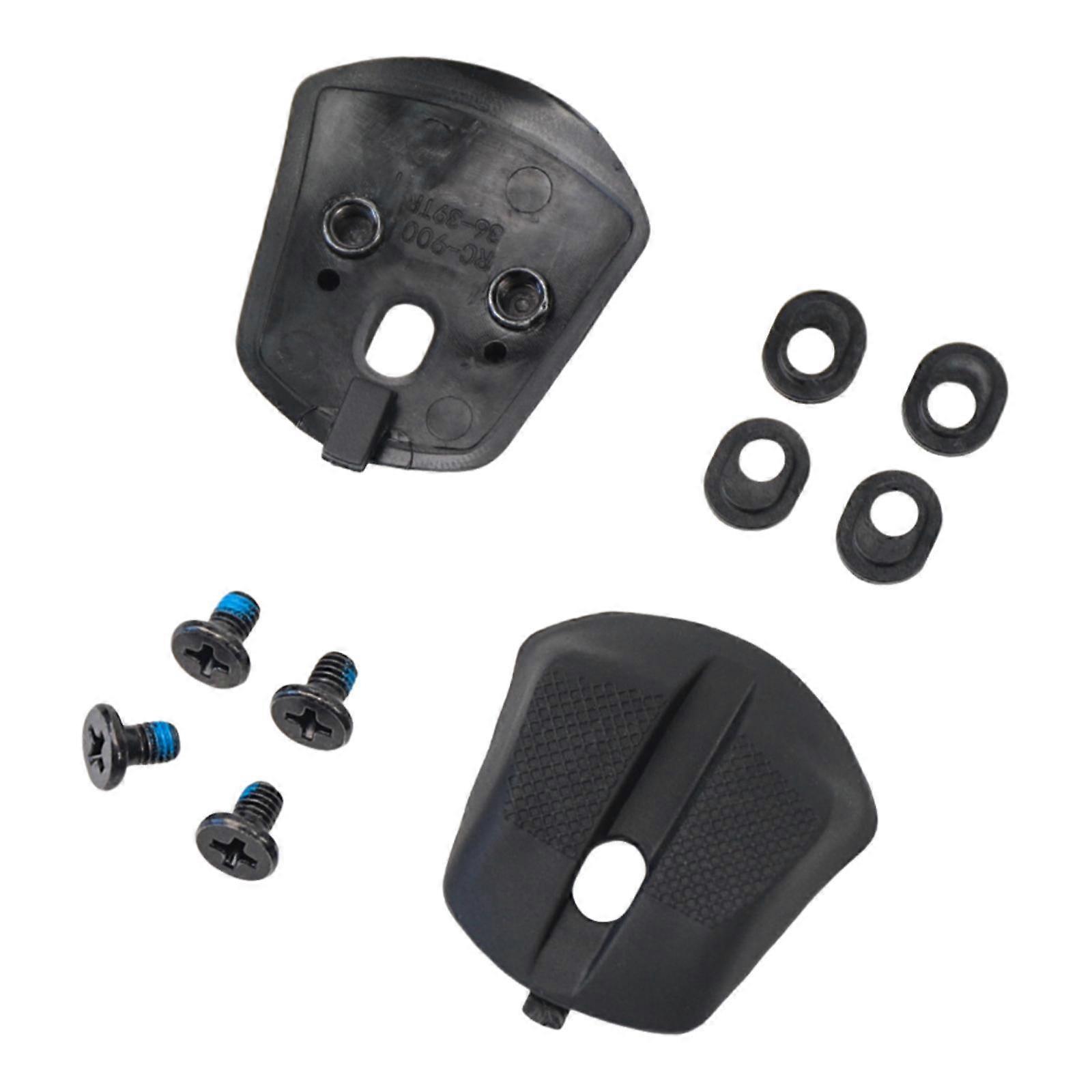 2Pcs Cycling Shoe Heel Pads Nonslip Repairing Mounting Hardware Part Screws and