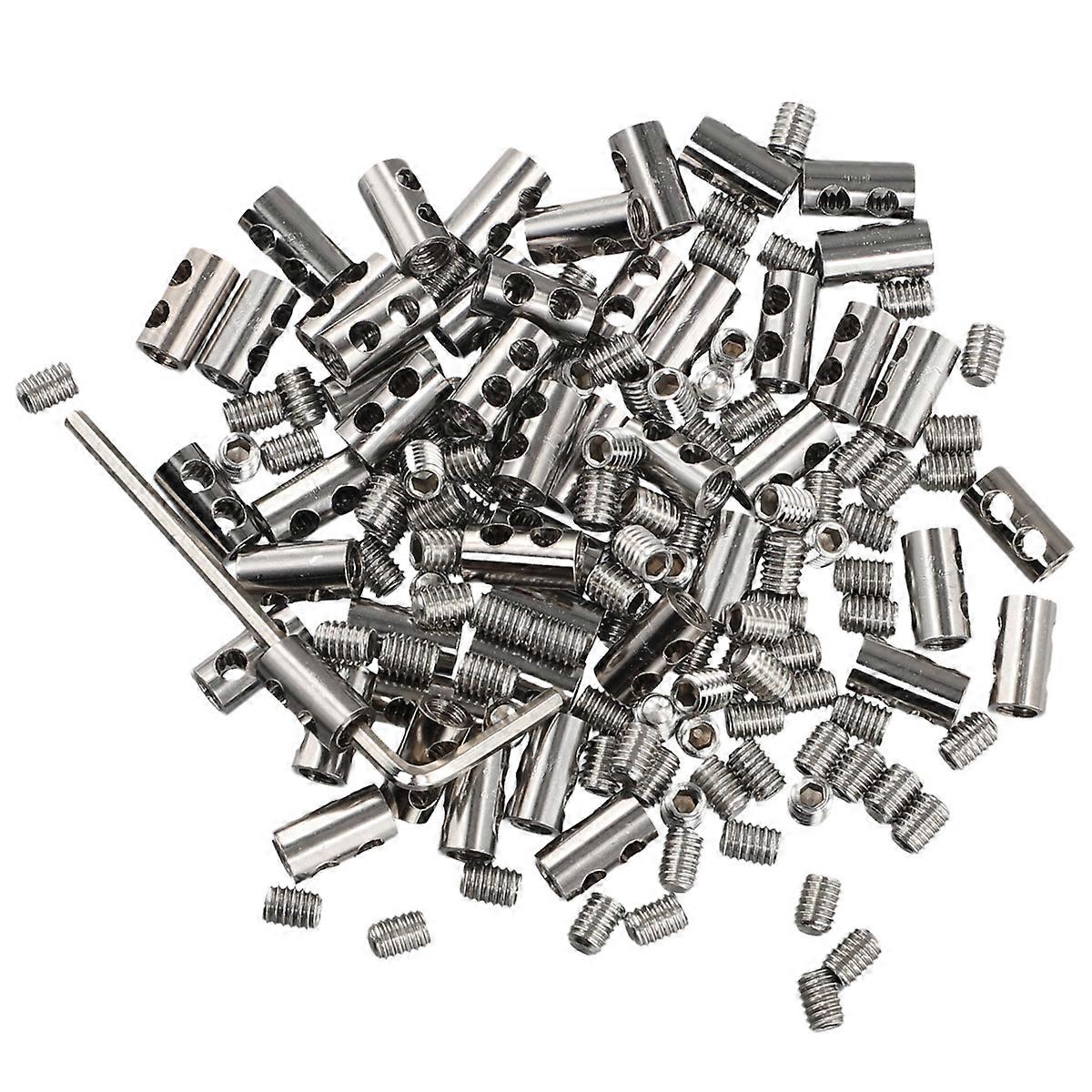 50Pcs Wire rope clamp For 3mm cable fastener clip Adjustable screw