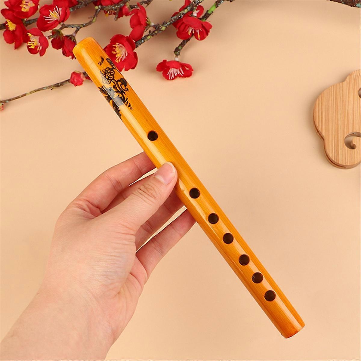 10-Pack 6-Hole Bamboo Flute Recorder Clarinet Musical Instrument