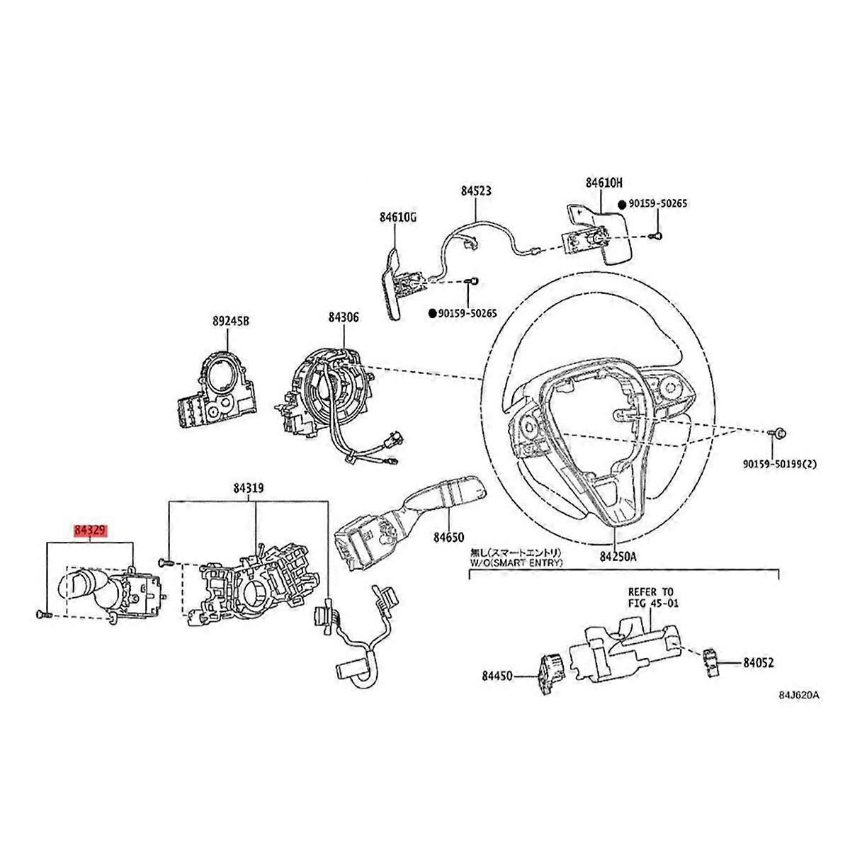 Auto Headlight Closing Handle Turn Signal Switch for 