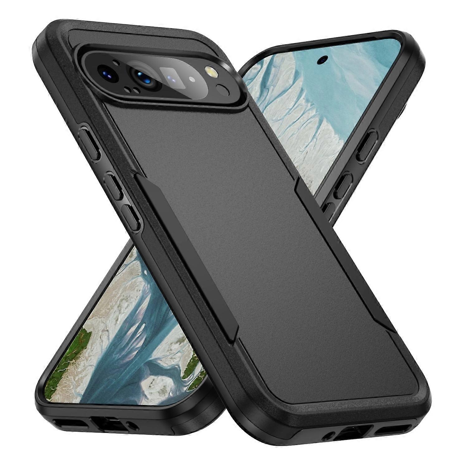 For Google Pixel 9 Pro XL Case, Google Pixel 9 Pro XL Case Dual Layer Hard PC Soft TPU Bumper Full Body Shockproof Strong and Durable Phone Case