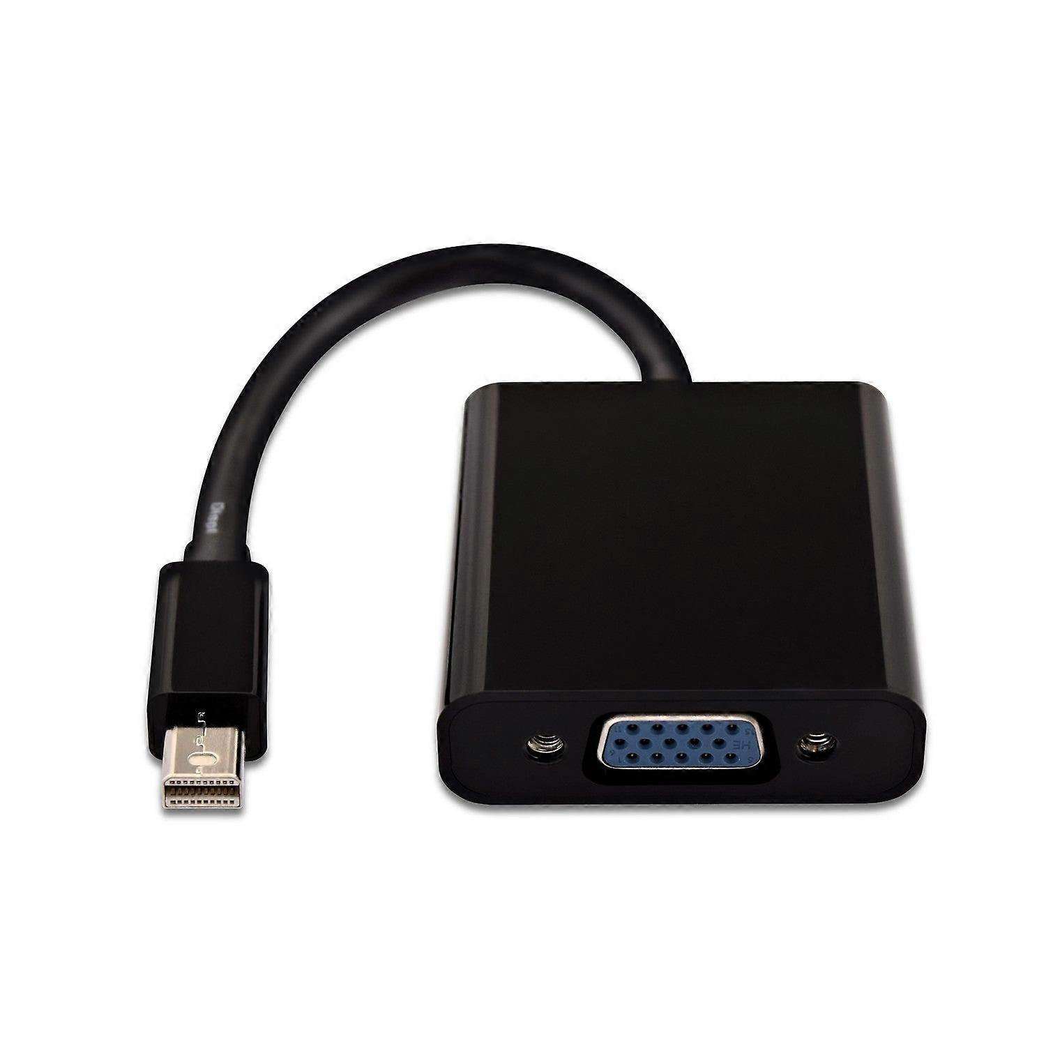 V7 sort videoadapter Mini Displayport han til VGA hun