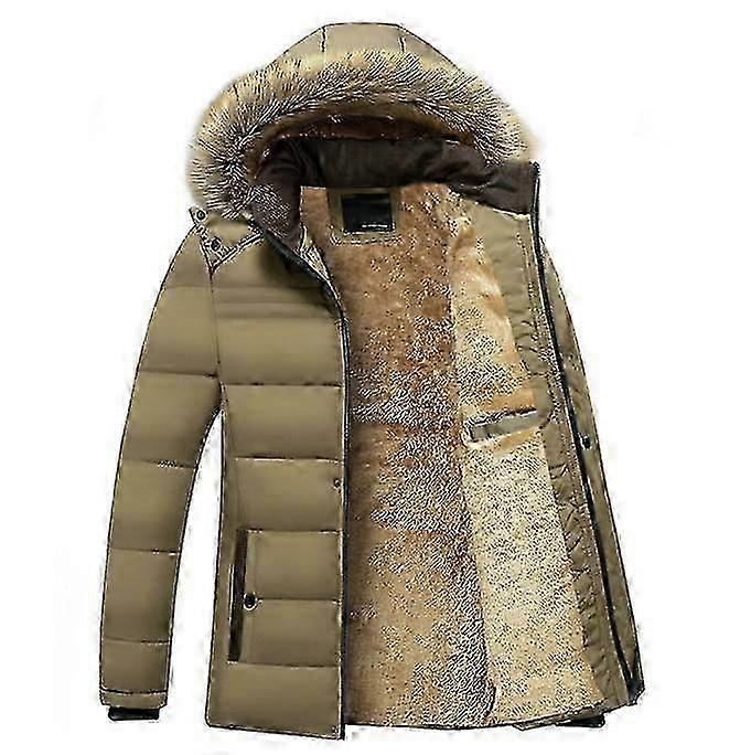 Vinterfrakk for menn Varm hettejakke 2025