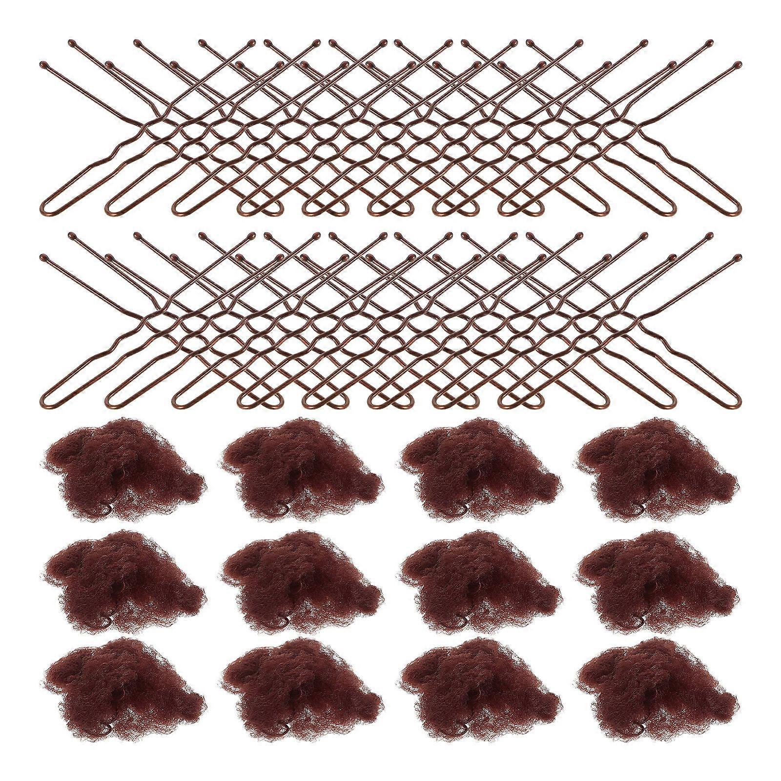 Ballet Bun Nets Hair Net for Wig Mesh 1Set with Elastic Band