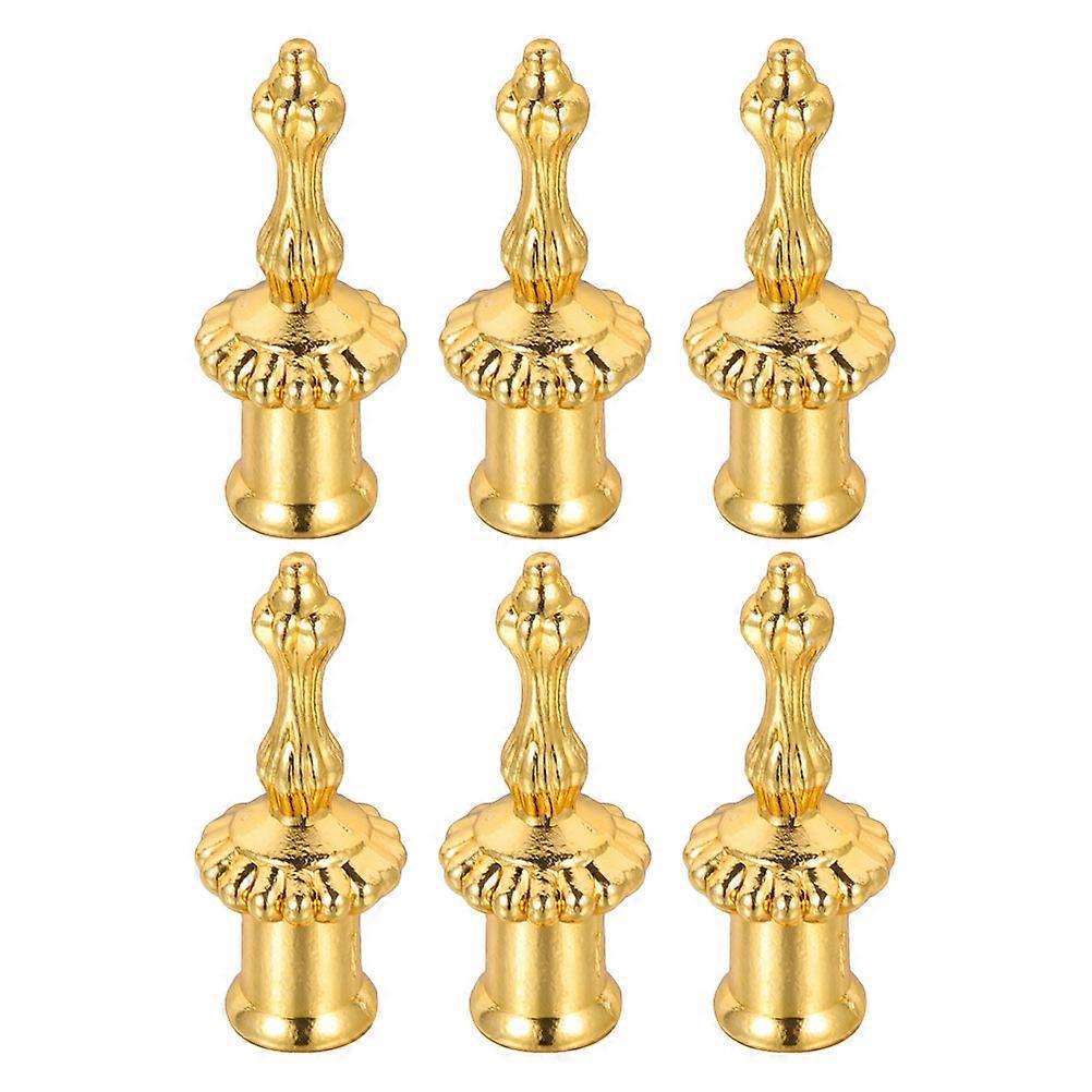 12Pcs Golden Lampshade Finial for Lamp Decorative Cap Replacement Knob