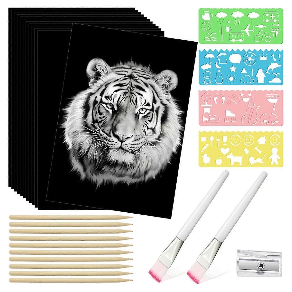 67Pcs Scratch Paper Set 50 Sheet 8.5x11.0In A4 Coated Scratch Paper