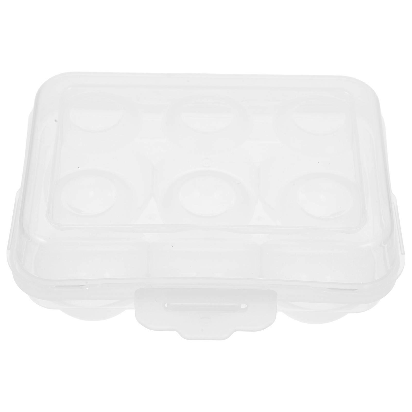 Reusable Egg Carton Egg Storage Container for Storage 5Pcs Clear Plastic