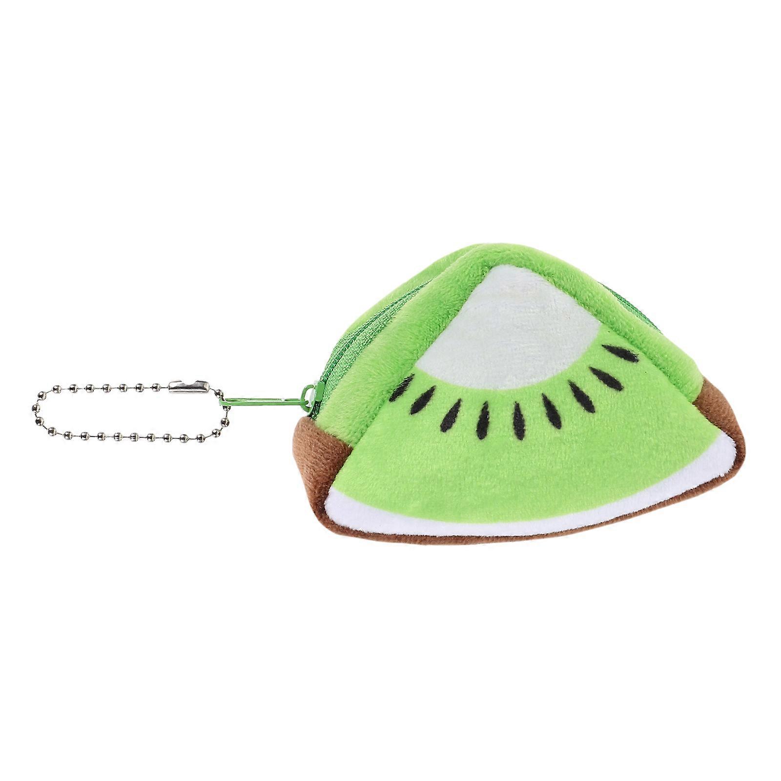 Plush Fruit Coin Purse Triangle Wallet for Storage Use 5Pcs Set