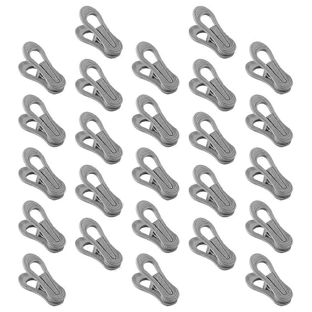Clothes Drying Pins 30 Pcs Large Clip Shape Hanger Clips For Laundry Use In Grey With Multifunctional Use