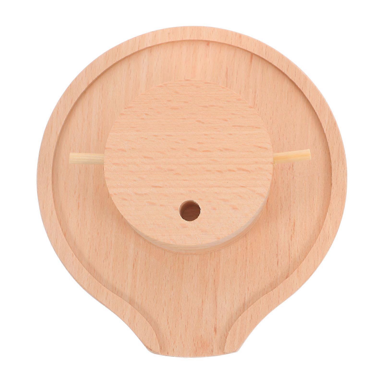 Stone Grinder Model Wooden Retro Style Miniature Mill for Home Use