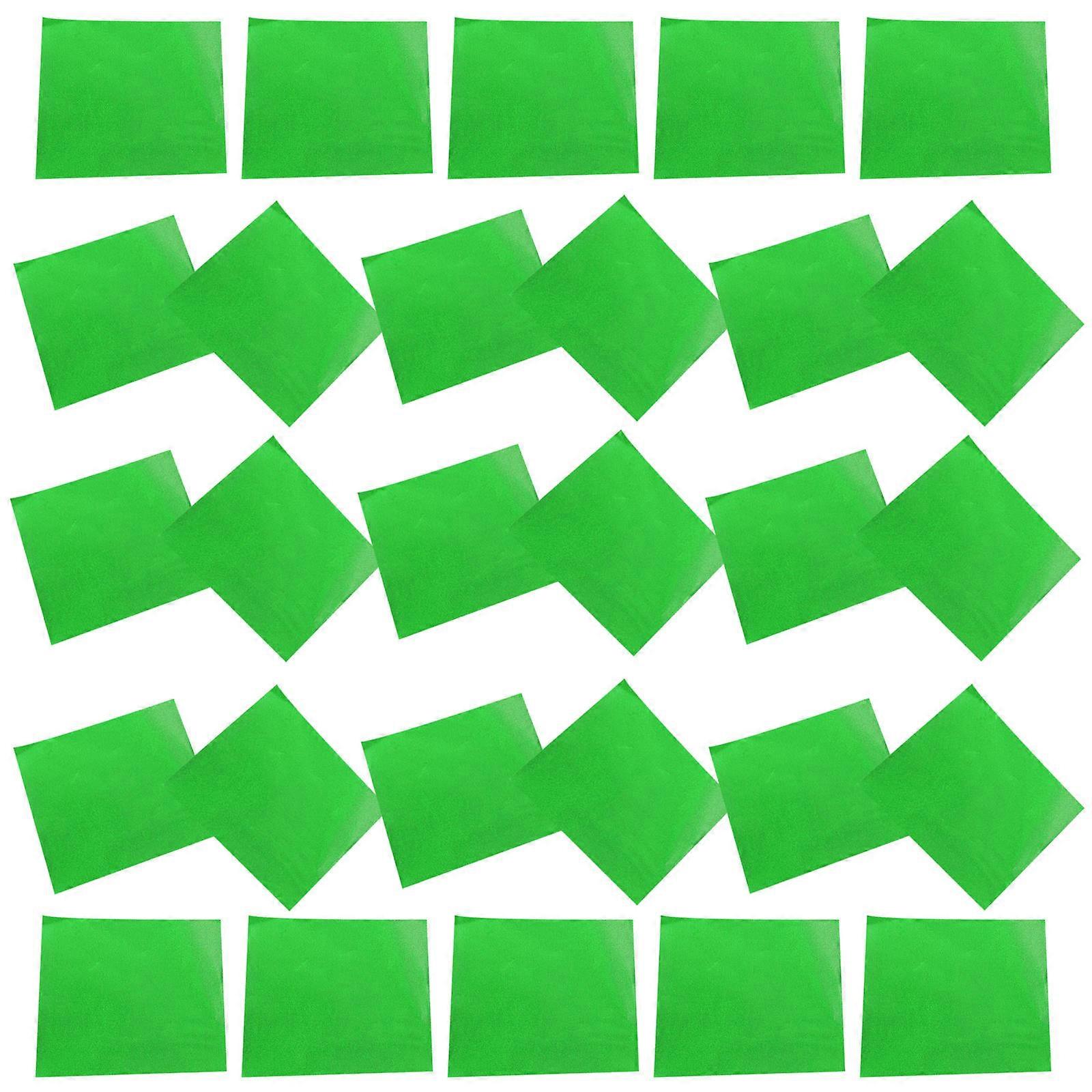 Practical Candy Wrapping Paper 1000 Pcs Green Square Aluminum Foil Sheets Suitable For Wrapping Lollipops And Candies