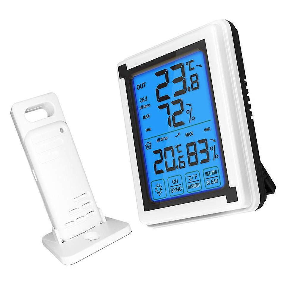 Mini Hygrometer Household Hygrometer 1 Set Indoor Use White Electronic Capacitance Measurement Device