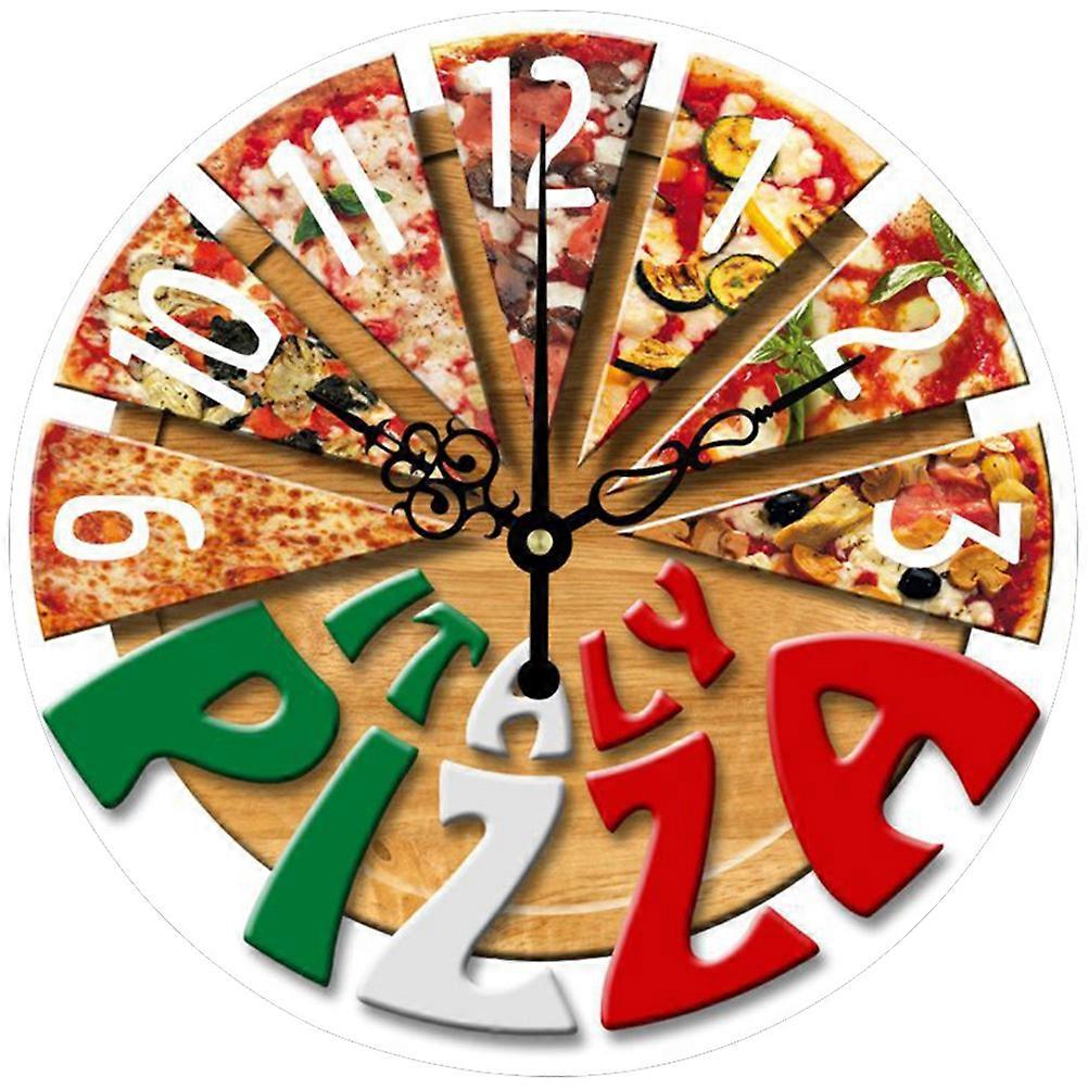 Decorative Wall Clock Unique Round Wall Clock for Hanging 2Pcs