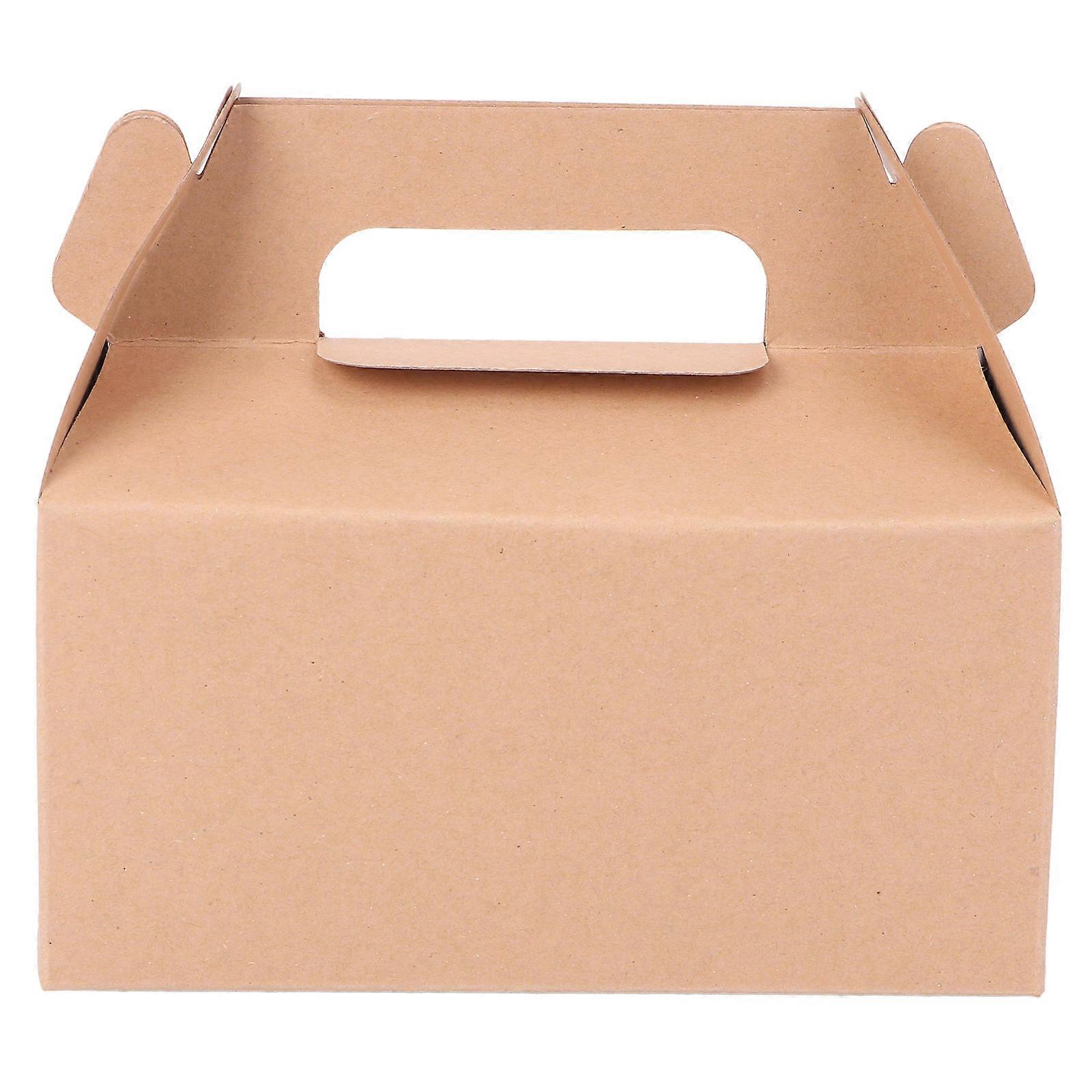 Kraft Paper Cake Storage Container 12Pcs For Cakes And Desserts In Khaki Designed For Home Users