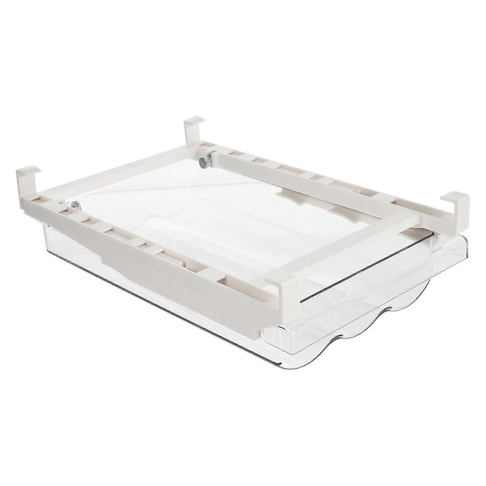 Refrigerator Egg Organizer Drawer Style Egg Container White 30.5x20x5cm Space-Saving 1Set