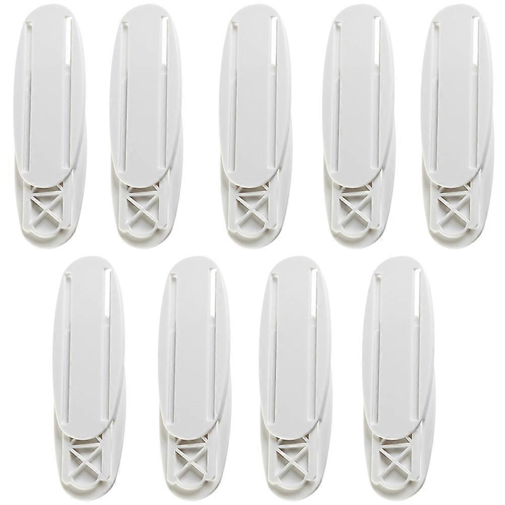 Self-Adhesive Cable Bracket Socket Organizer Square Shape 10.3X4CM 9Pairs